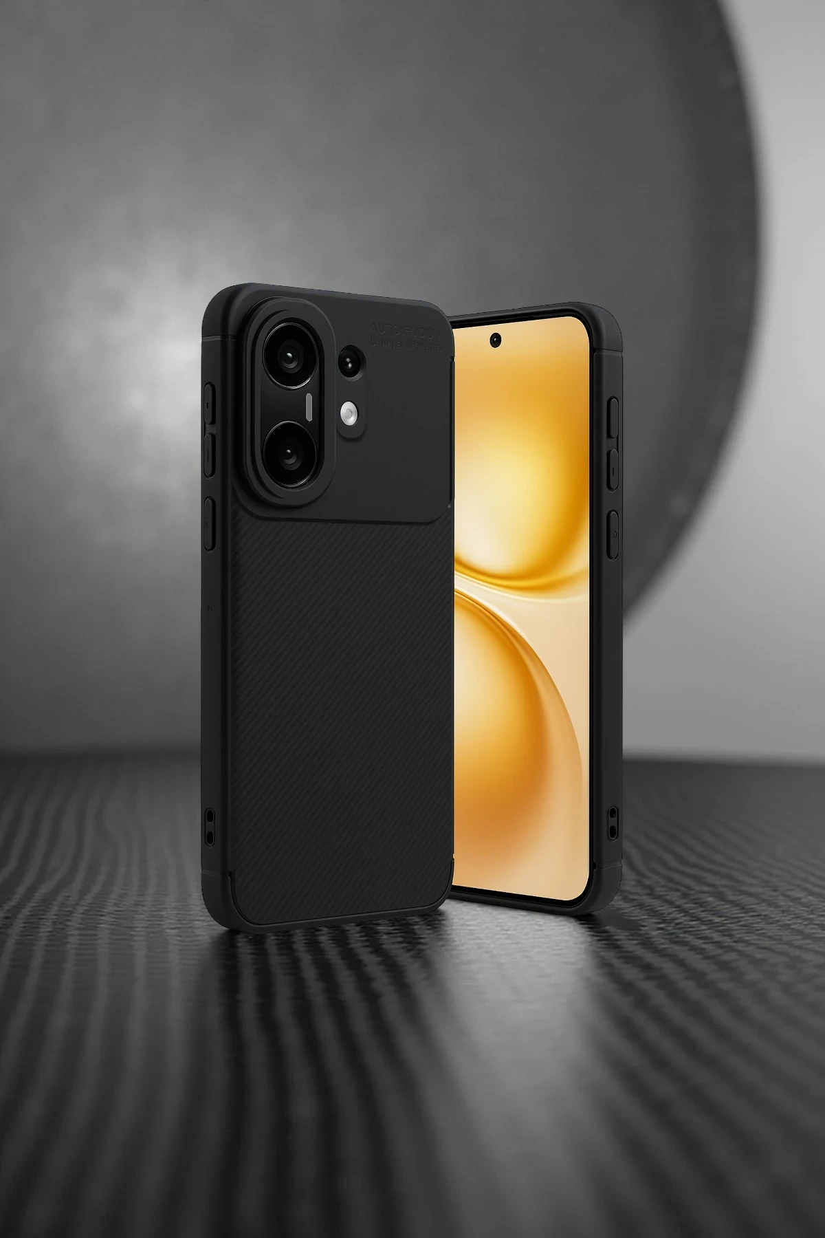 Newface Vivo X200 FE Auto Focus Karbon Kapak - Siyah