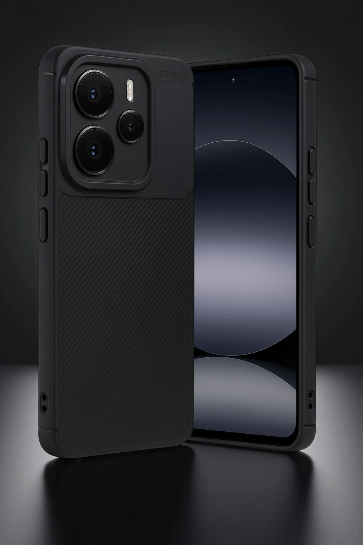 Newface Xiaomi Note 14 5G Auto Focus Karbon Kapak - Siyah