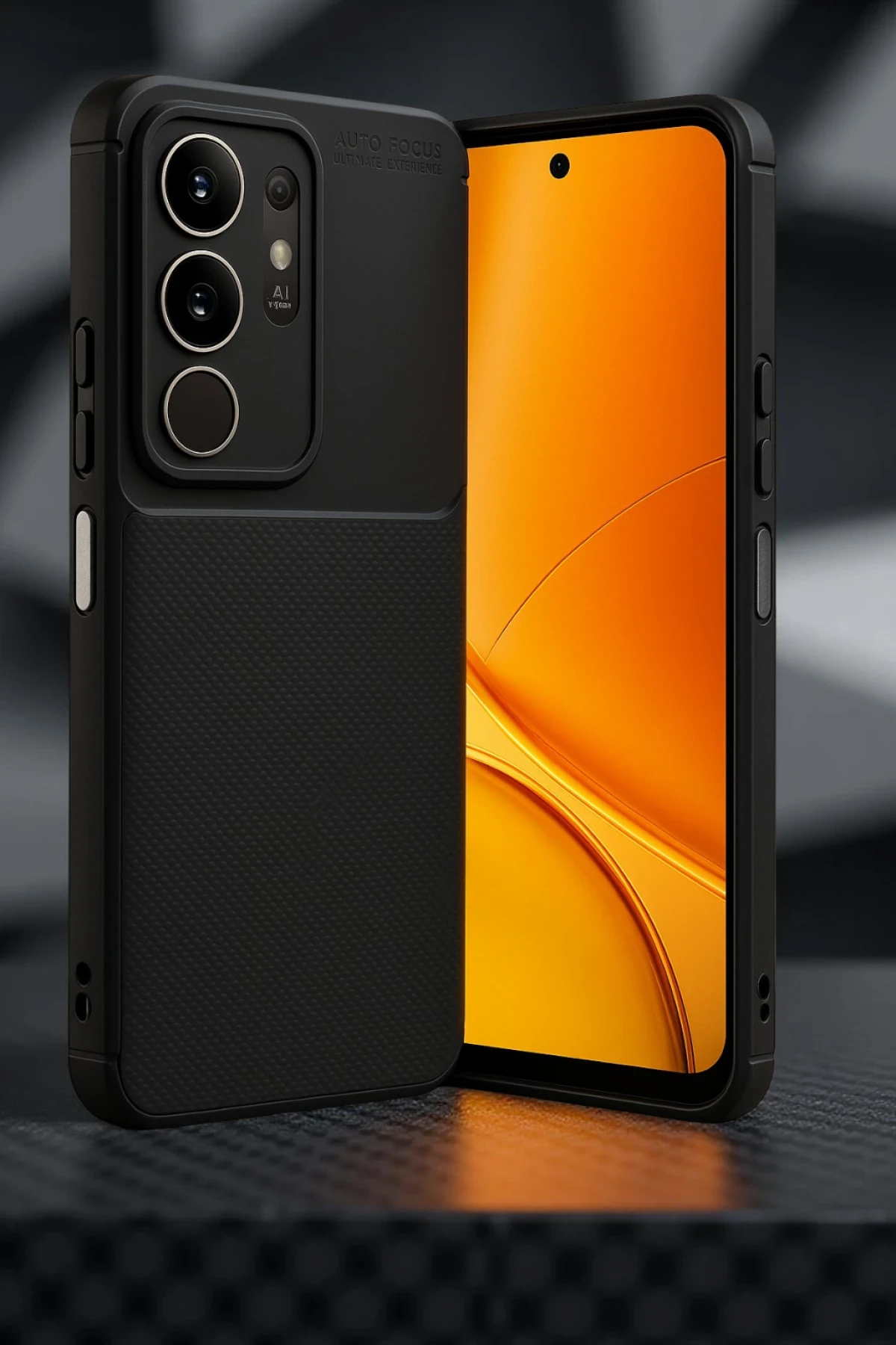 Newface Vivo Y29 4G Auto Focus Karbon Kapak - Siyah