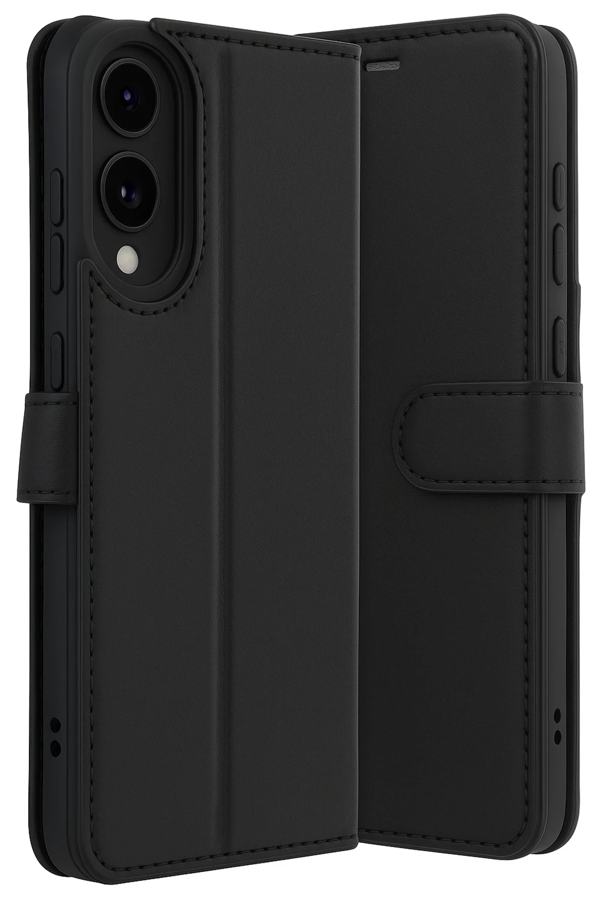 Newface Samsung Galaxy S25 Edge Trend S Plus Kapaklı Kılıf - Siyah