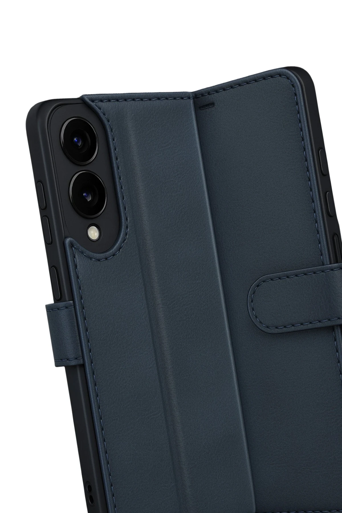 Newface Samsung Galaxy S25 Edge Trend S Plus Kapaklı Kılıf - Lacivert
