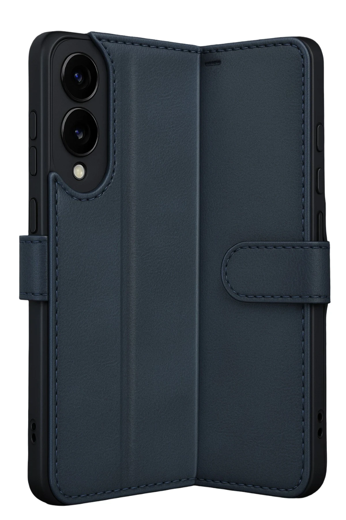 Newface Samsung Galaxy S25 Edge Trend S Plus Kapaklı Kılıf - Lacivert