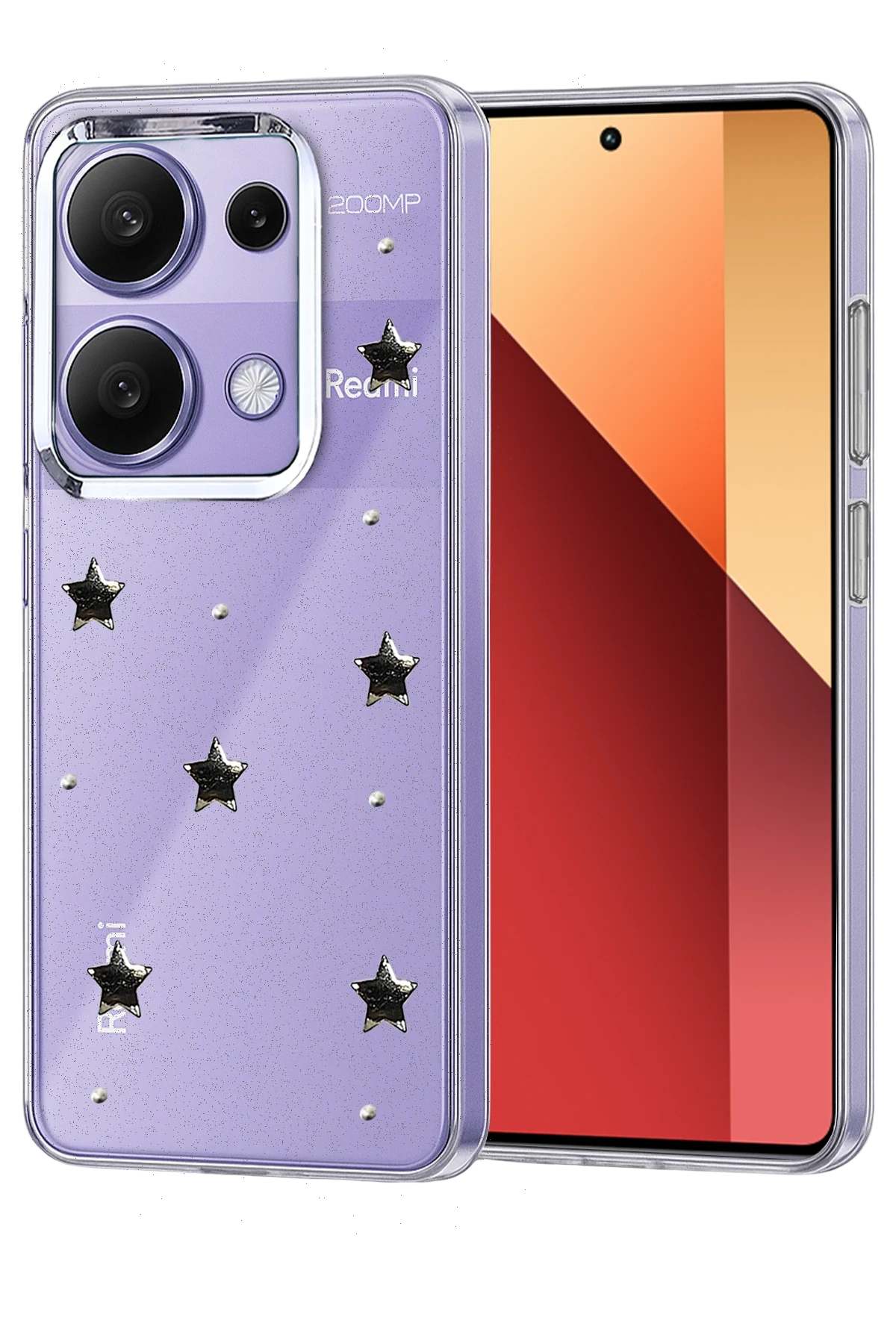 Newface Xiaomi Redmi Note 13 Pro 4G Fiyonk Desenli Kapak - Desen 4