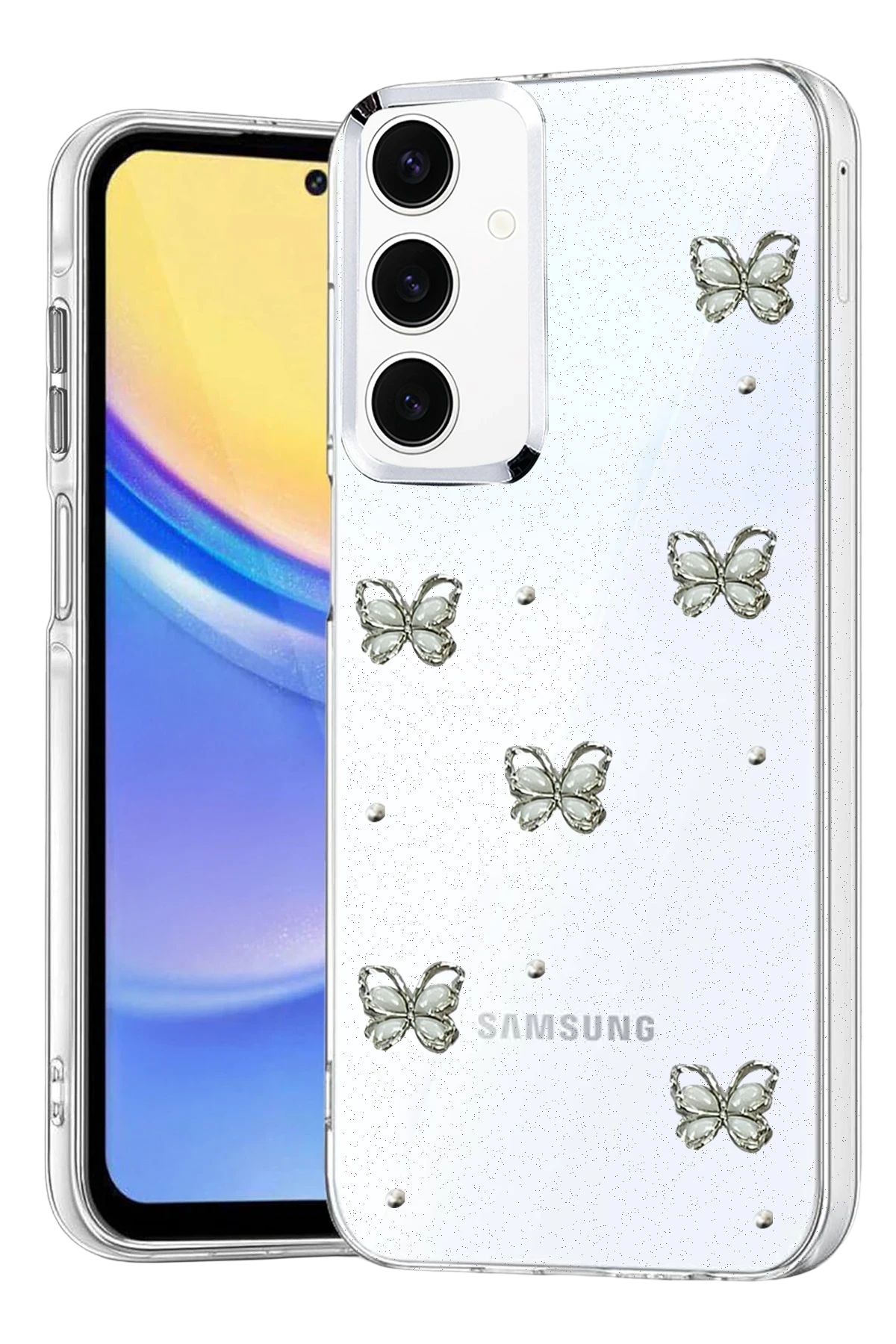 Newface Samsung Galaxy A35 5G Fiyonk Desenli Kapak - Desen 9