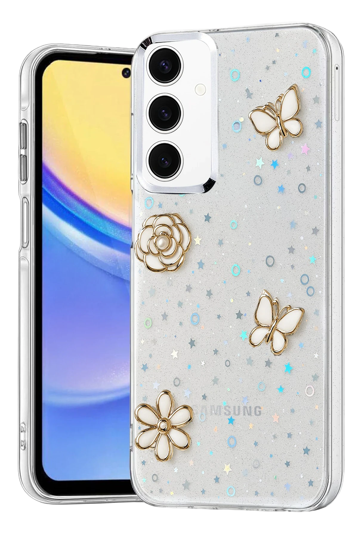 Newface Samsung Galaxy A35 5G Fiyonk Desenli Kapak - Desen 10