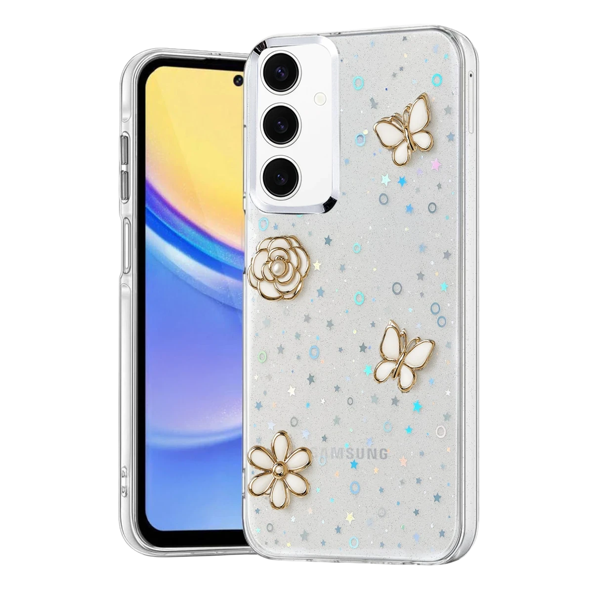 Newface Samsung Galaxy A35 5G Fiyonk Desenli Kapak - Desen 10