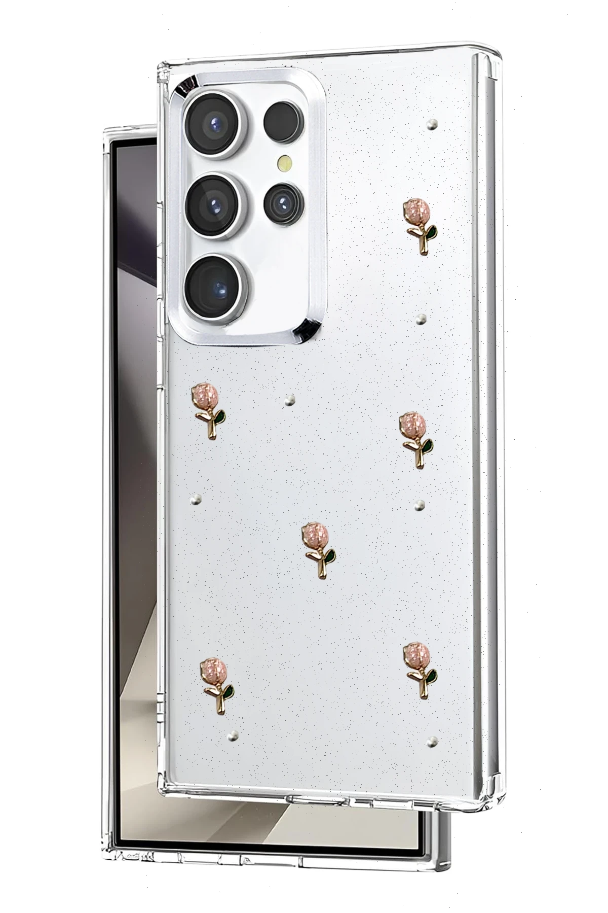 Newface Samsung Galaxy S23 Ultra Fiyonk Desenli Kapak - Desen 6