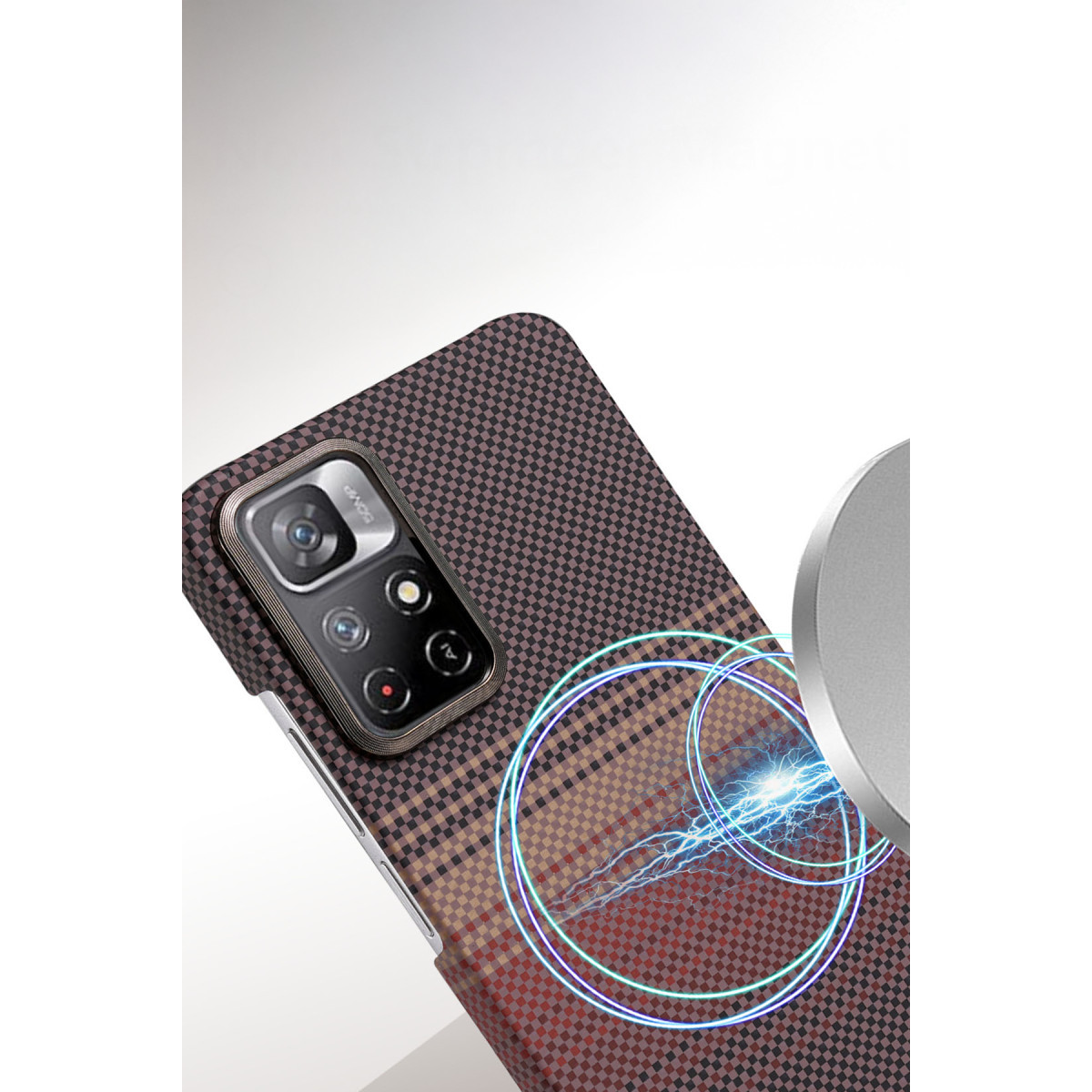 Newface Xiaomi Redmi Note 12 Pro 4G Vega Magsafe Kapak - Gri — görsel 9