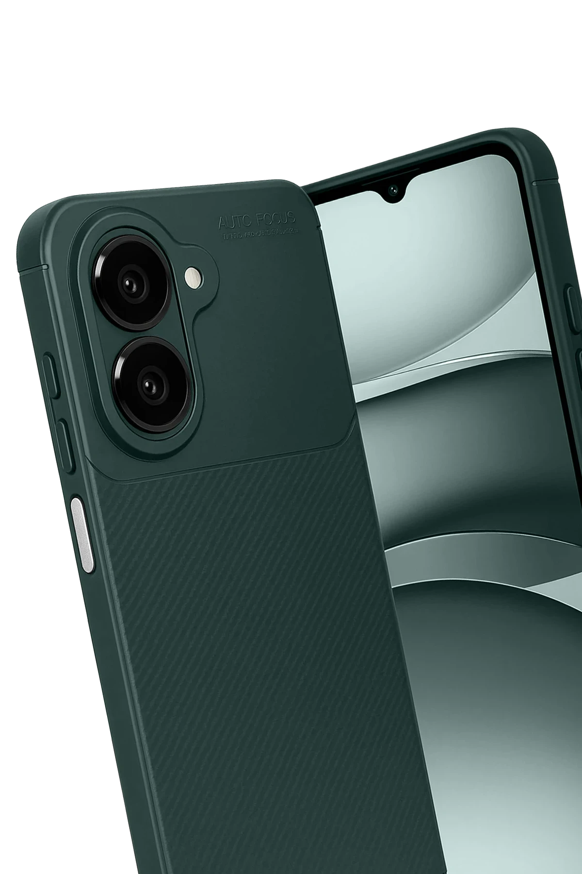 Newface Samsung Galaxy A07 Auto Focus Karbon Kapak - Koyu Yeşil