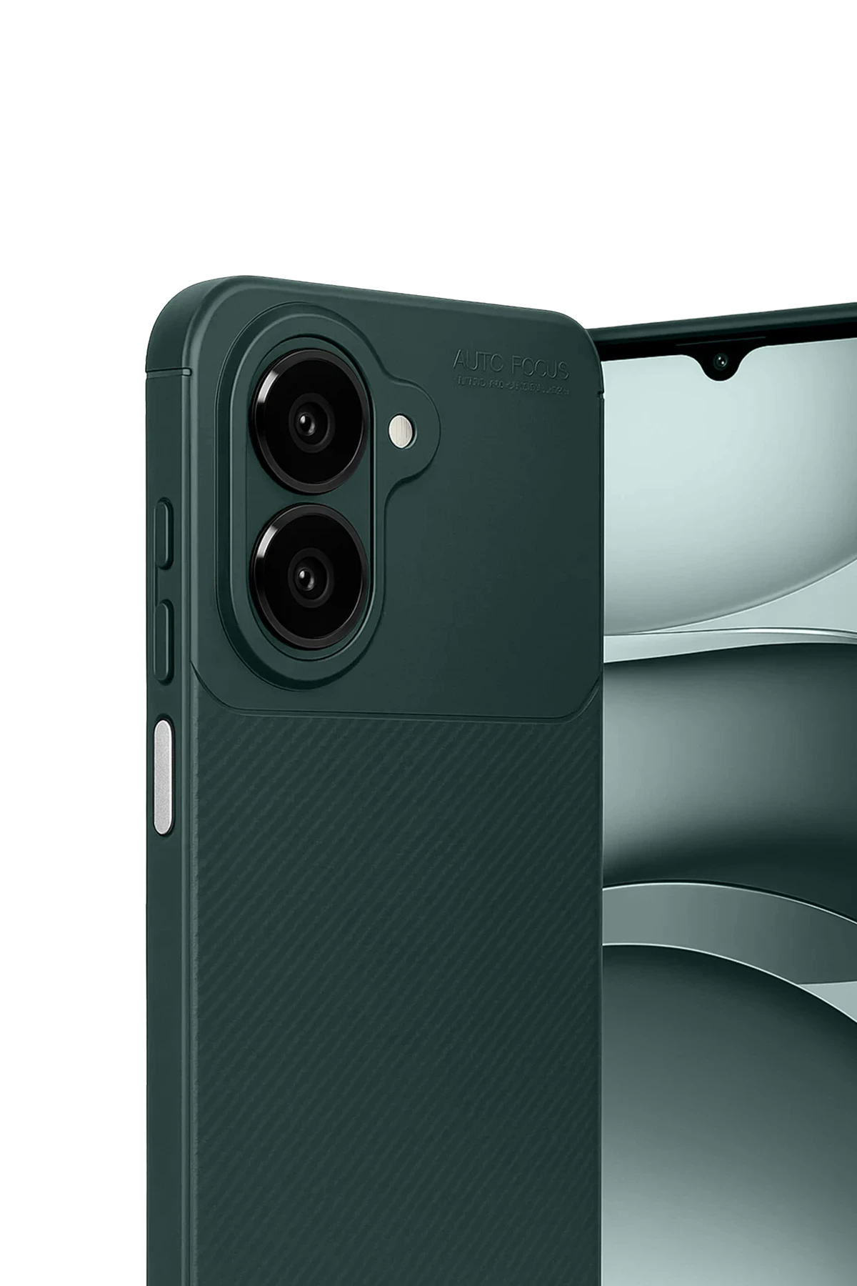 Newface Samsung Galaxy A07 Auto Focus Karbon Kapak - Koyu Yeşil