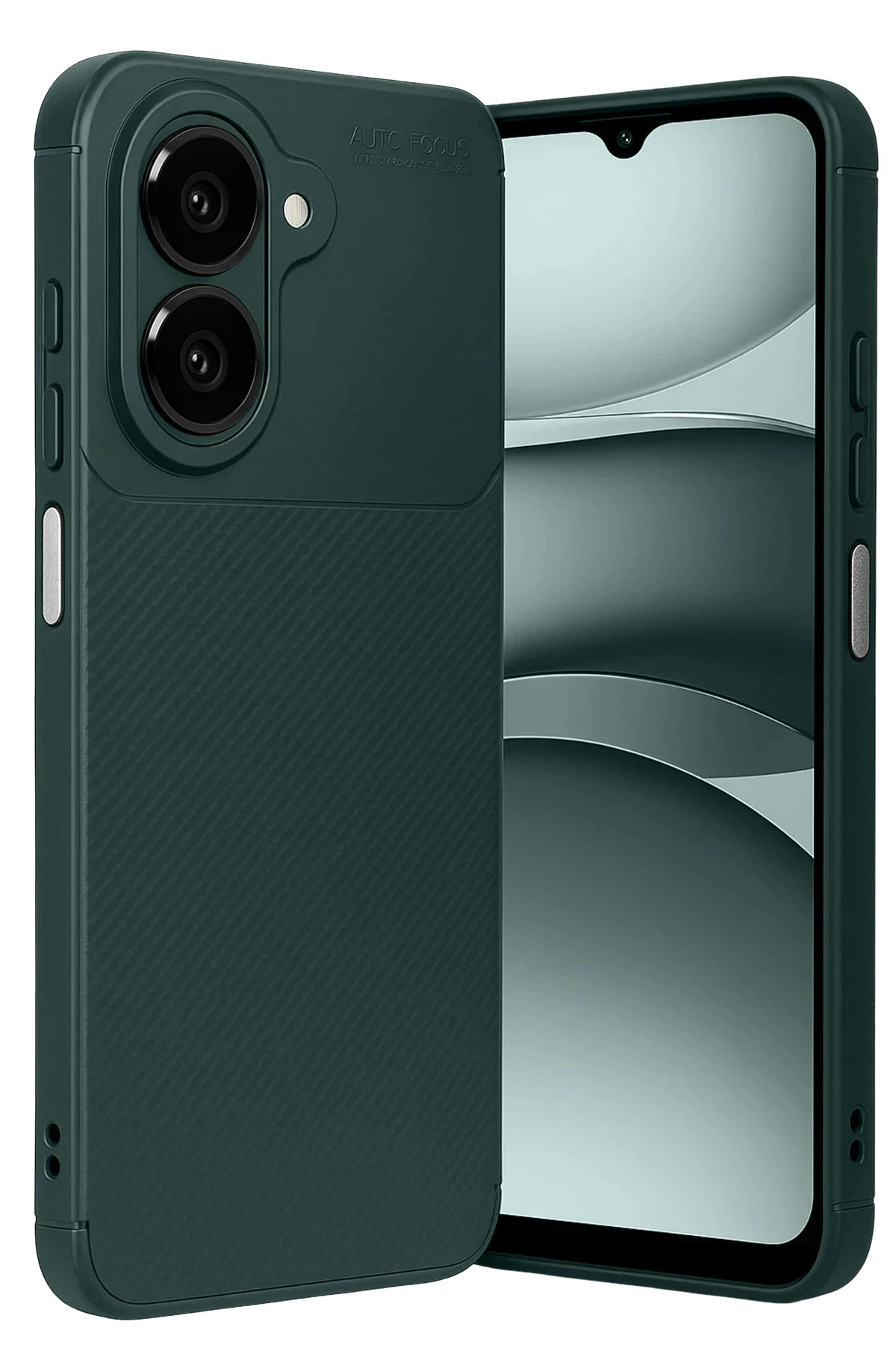 Newface Samsung Galaxy A07 Auto Focus Karbon Kapak - Koyu Yeşil