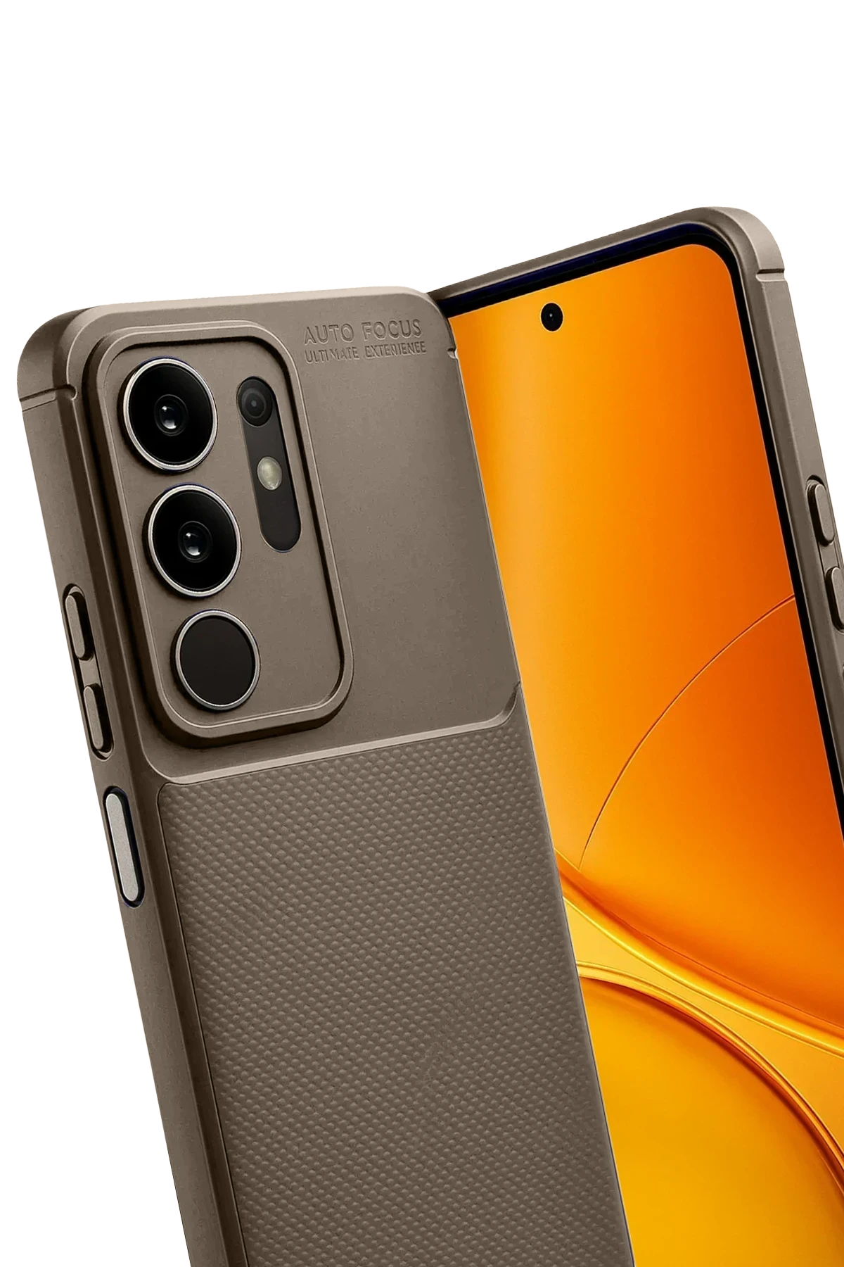 Newface Vivo Y29 4G Auto Focus Karbon Kapak - Kahverengi