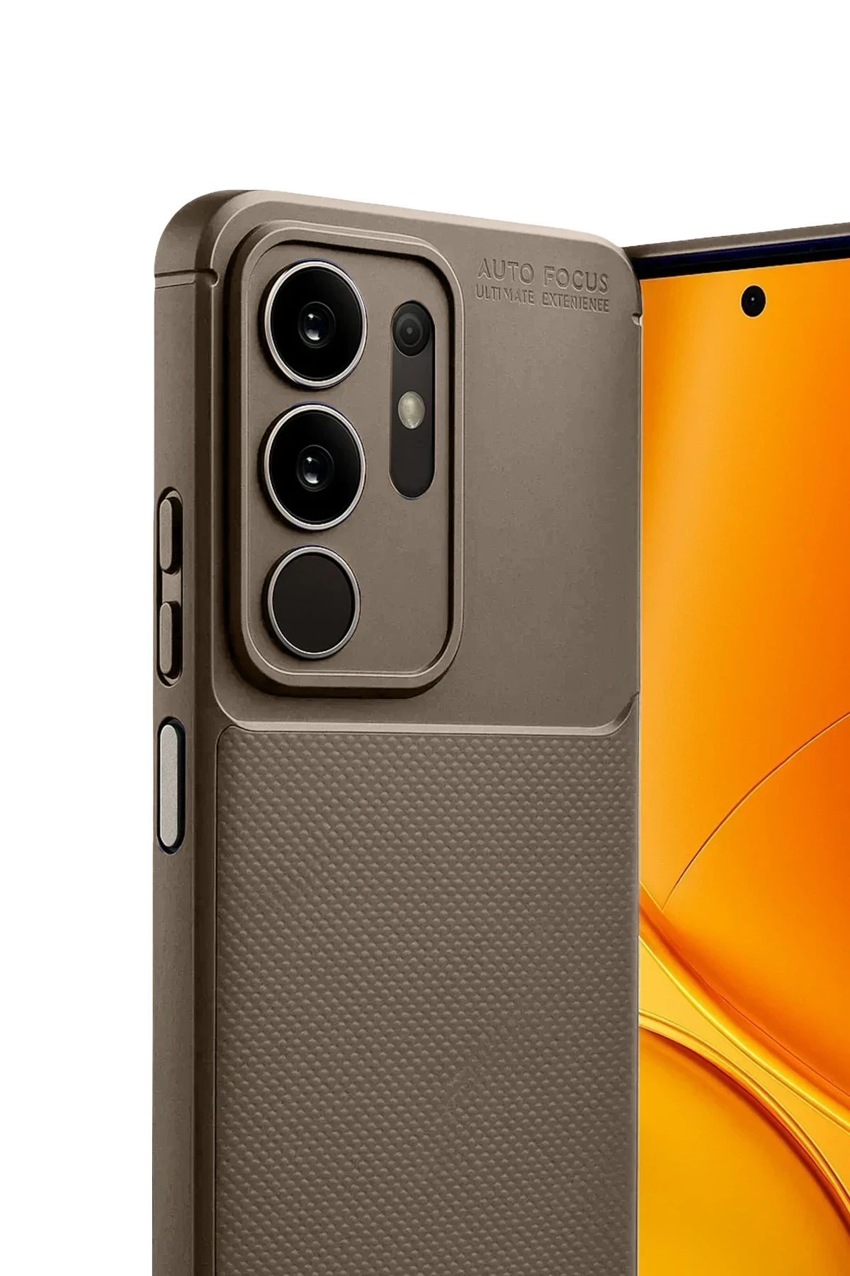 Newface Vivo Y29 4G Auto Focus Karbon Kapak - Kahverengi