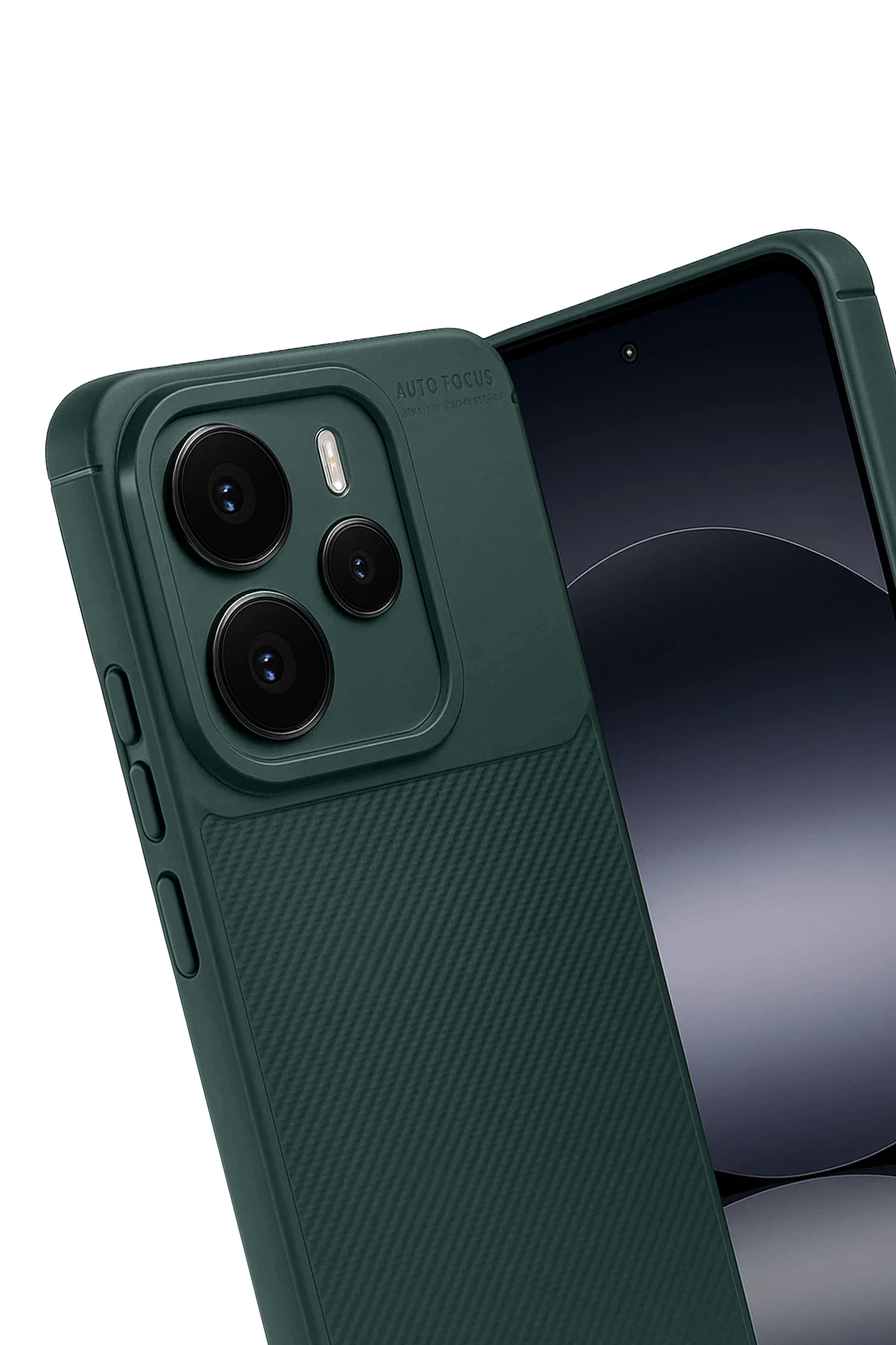 Newface Xiaomi Note 14 5G Auto Focus Karbon Kapak - Koyu Yeşil