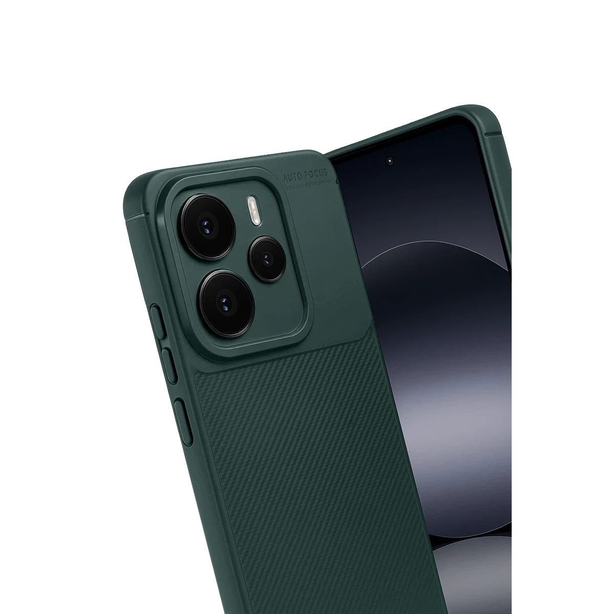 Xiaomi Note 14 5G Auto Focus Karbon Kapak - Koyu Yeşil