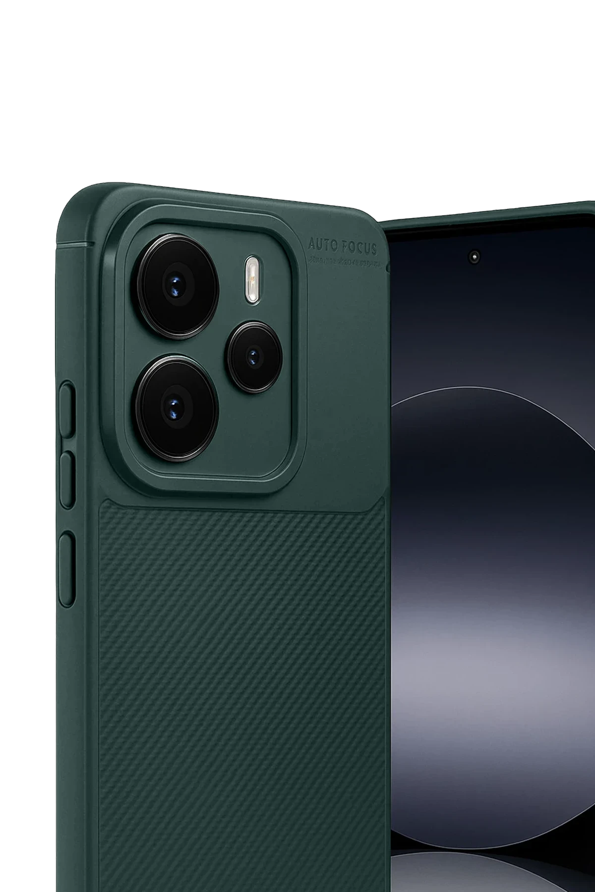 Newface Xiaomi Note 14 5G Auto Focus Karbon Kapak - Koyu Yeşil