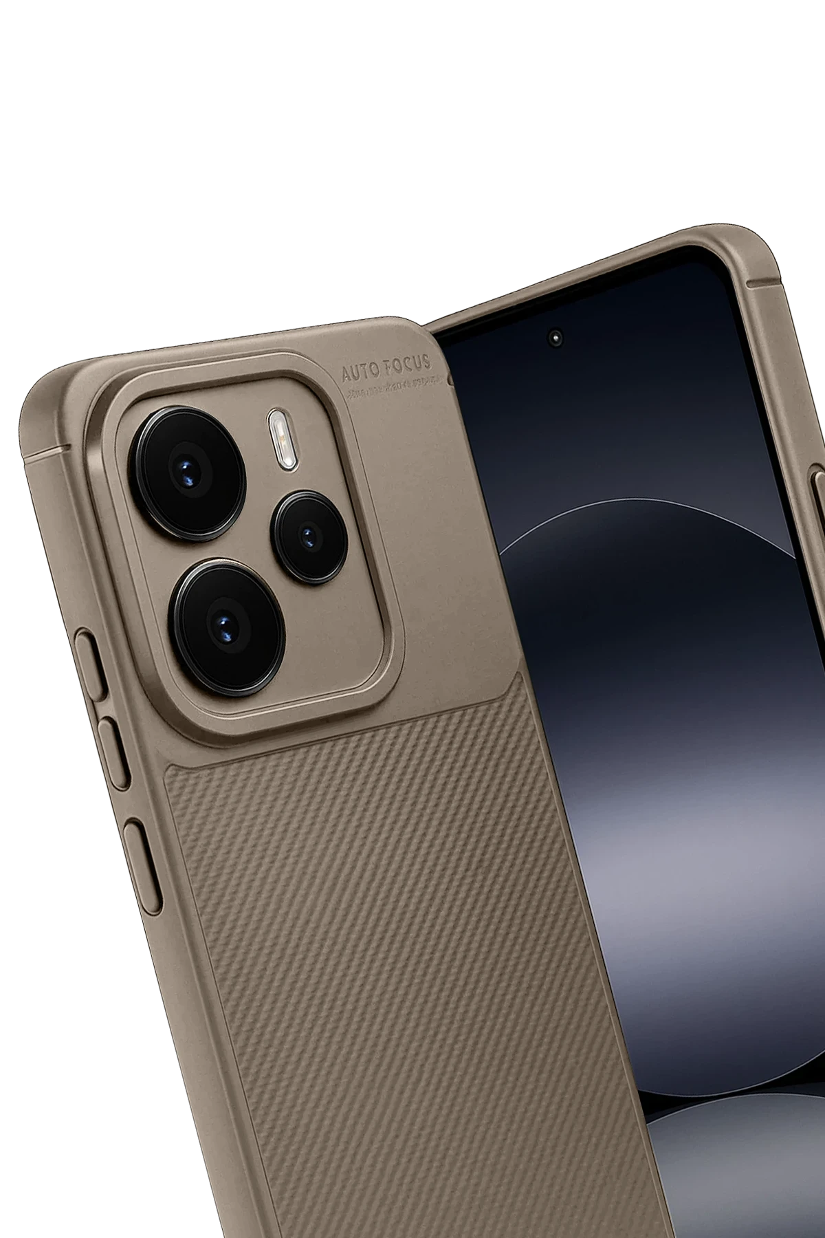 Newface Xiaomi Note 14 5G Auto Focus Karbon Kapak - Kahverengi