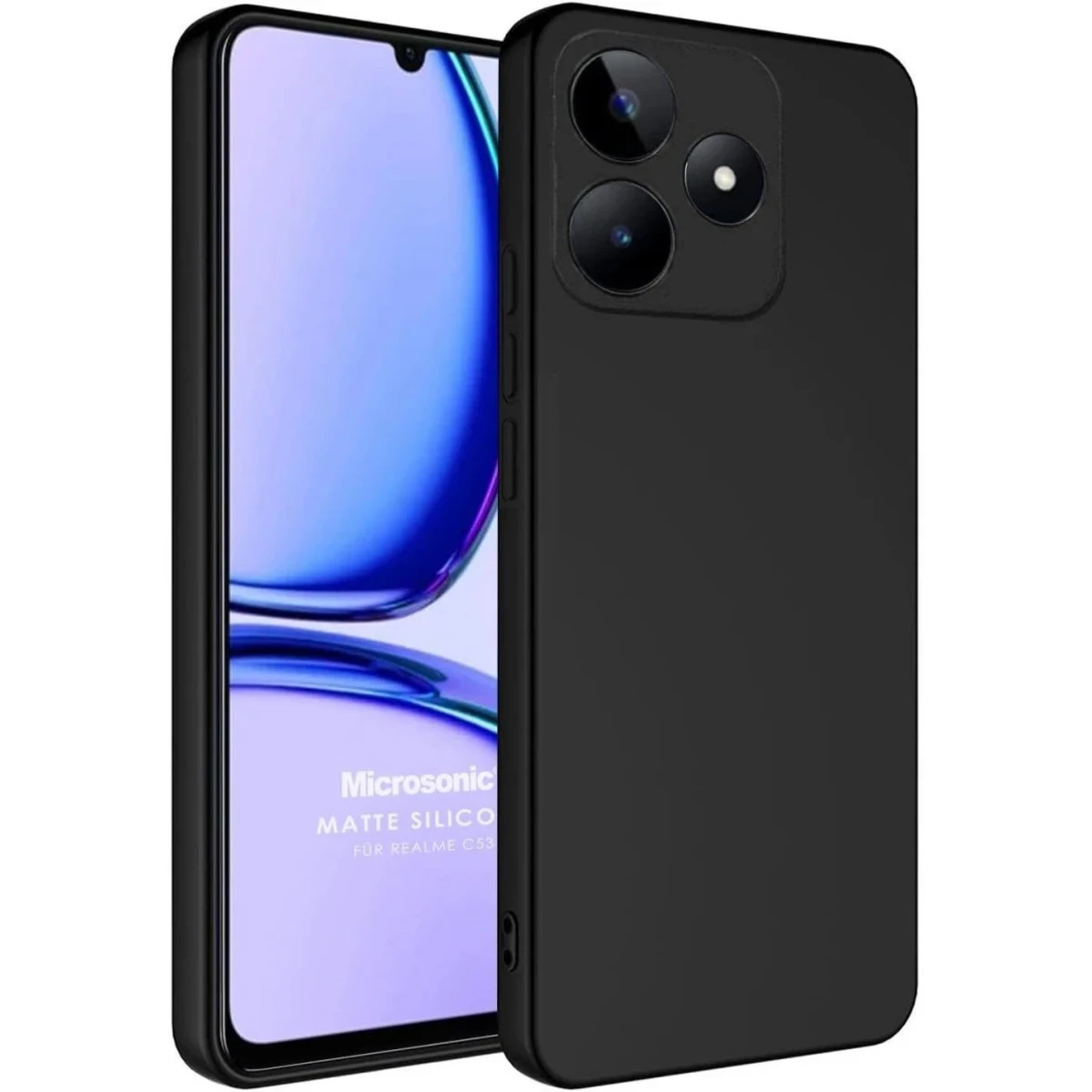 Newface Realme C61 Kılıf First Silikon - Siyah — görsel 2