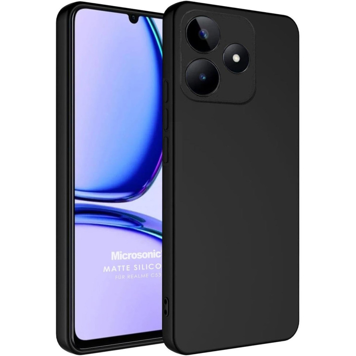 Newface Realme C61 Kılıf First Silikon - Siyah — görsel 3