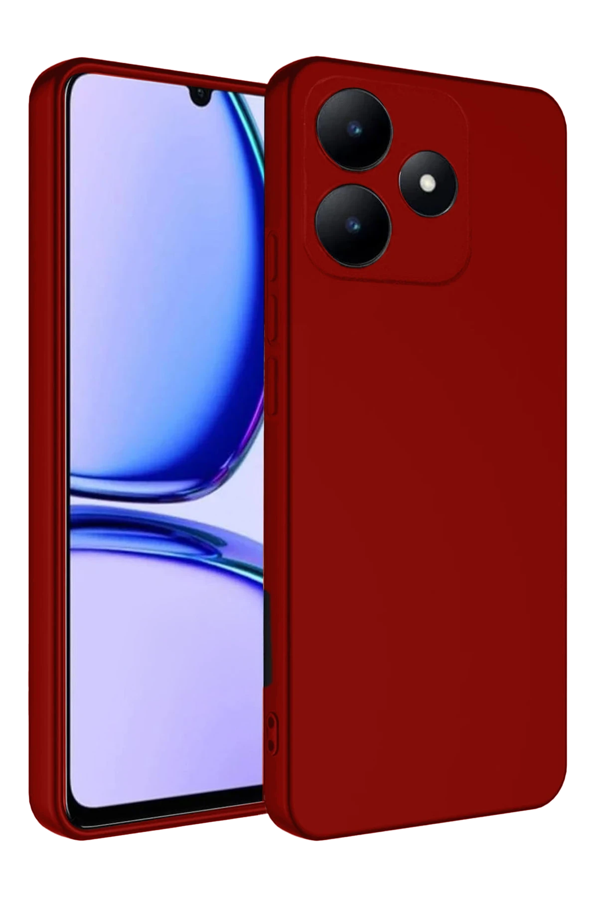 Newface Realme C61 Kılıf First Silikon - Kırmızı