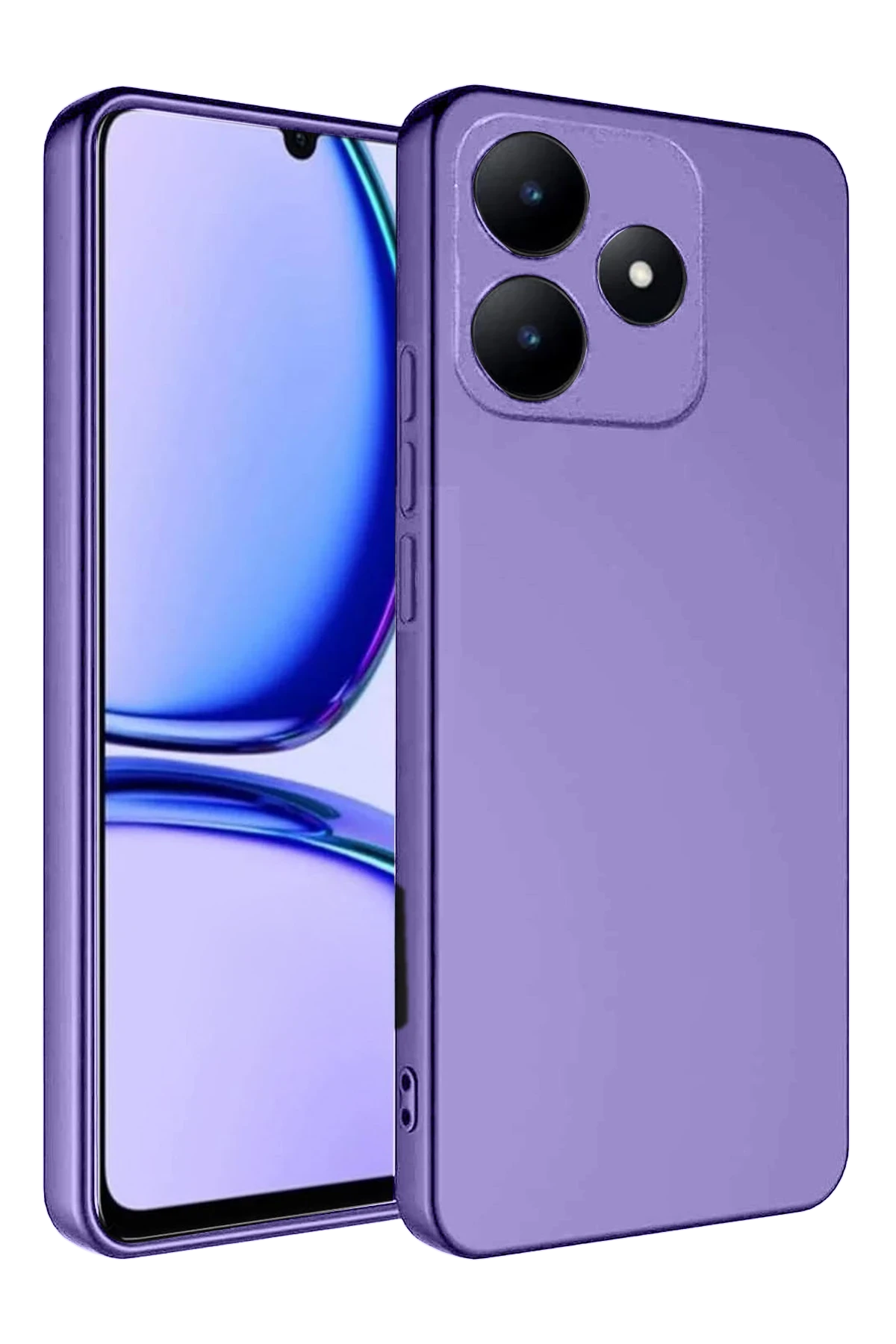 Newface Realme C61 Kılıf First Silikon - Lila