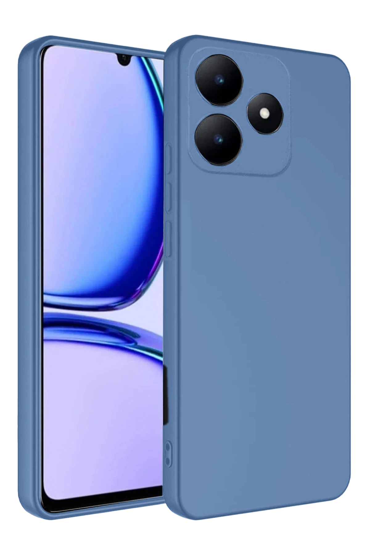 Newface Realme C61 Kılıf First Silikon - Mavi