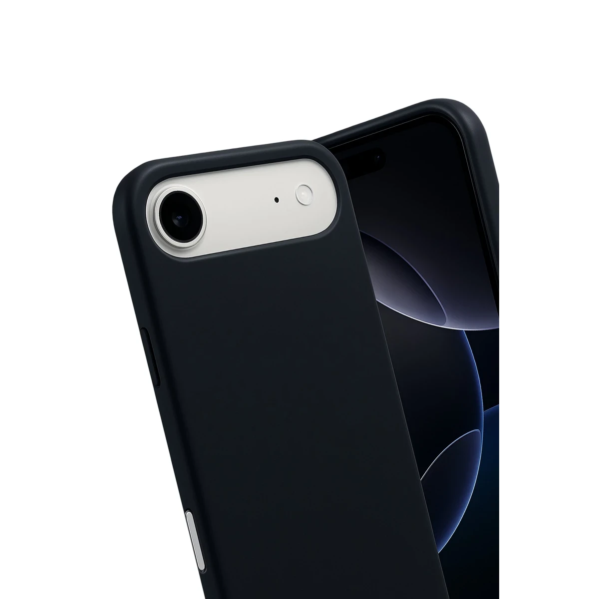Newface Apple iPhone 17 Air Nano içi Kadife Silikon - Siyah — görsel 6