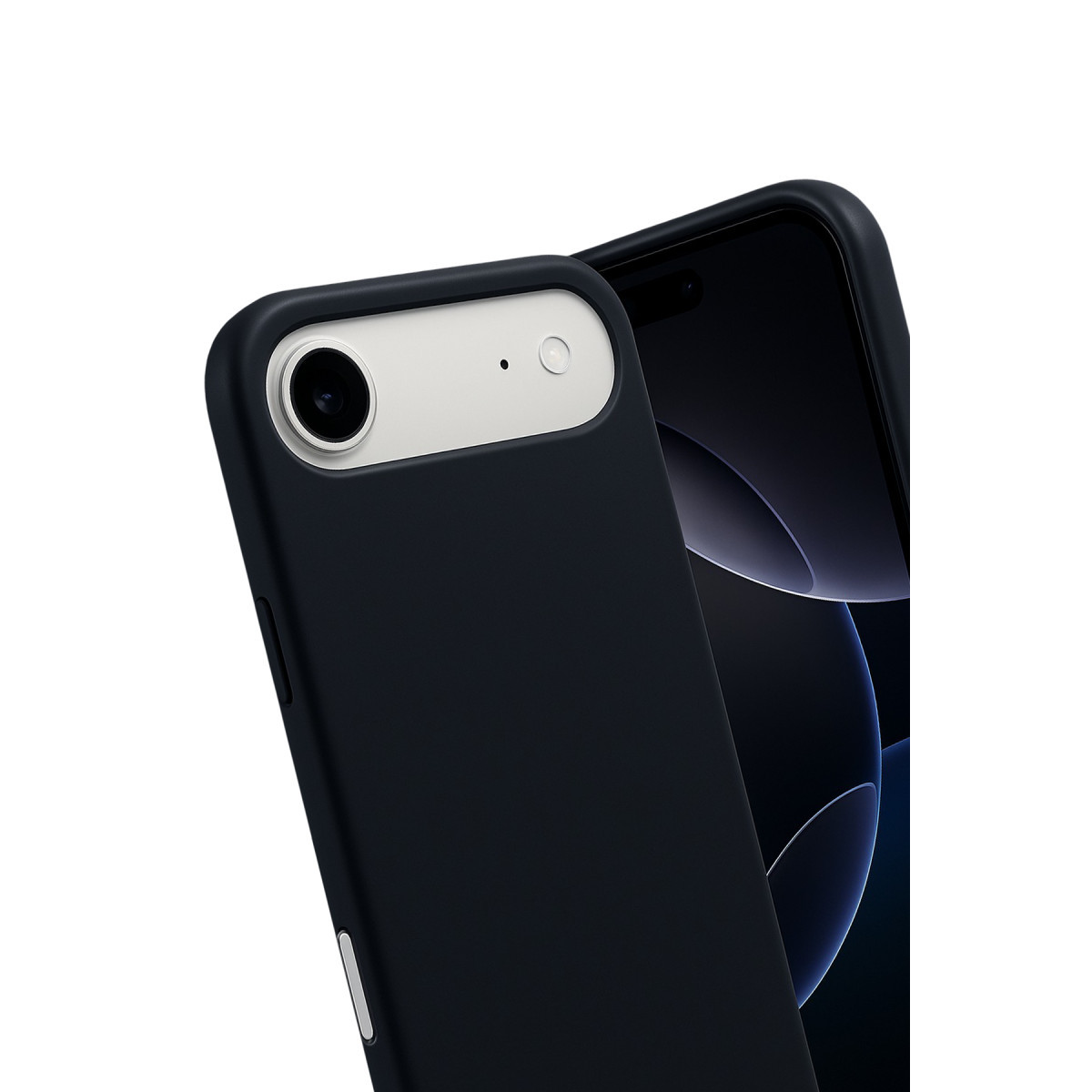 Newface Apple iPhone 17 Air Nano içi Kadife Silikon - Siyah — görsel 9