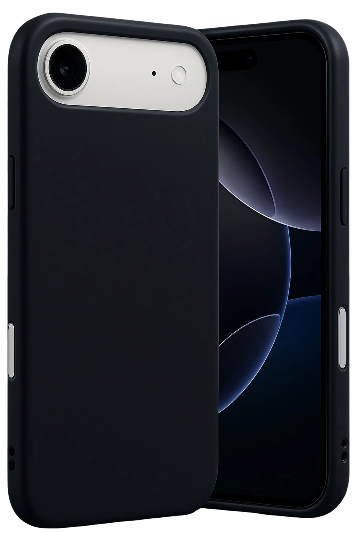 Newface Apple iPhone 17 Air Nano içi Kadife Silikon - Siyah