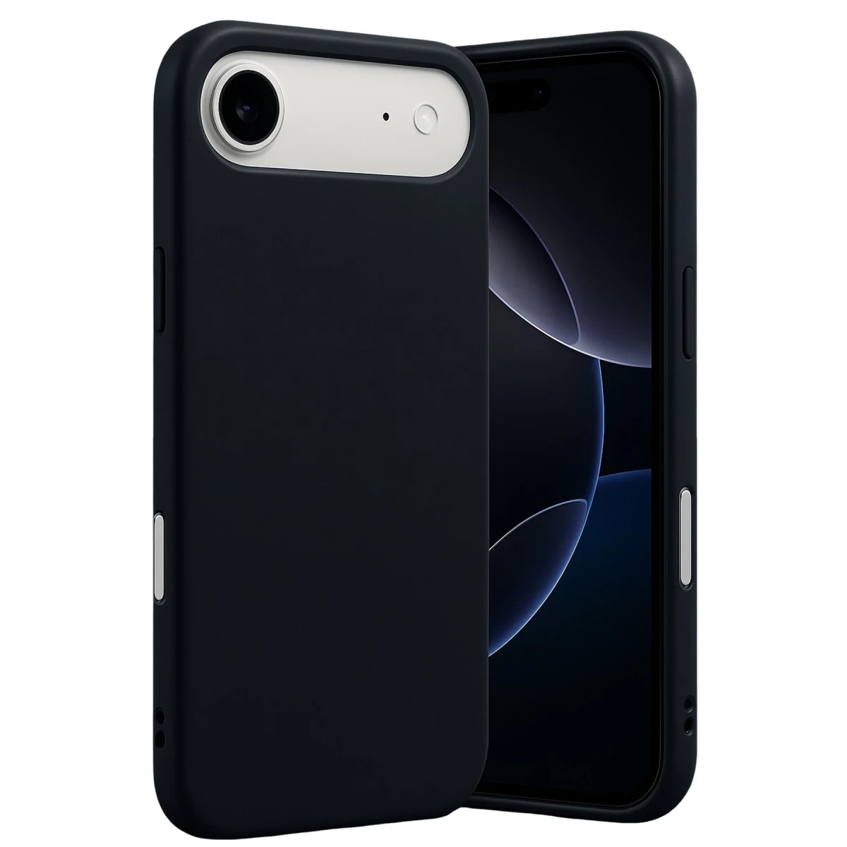 Newface Apple iPhone 17 Air Nano içi Kadife Silikon - Siyah — görsel 4