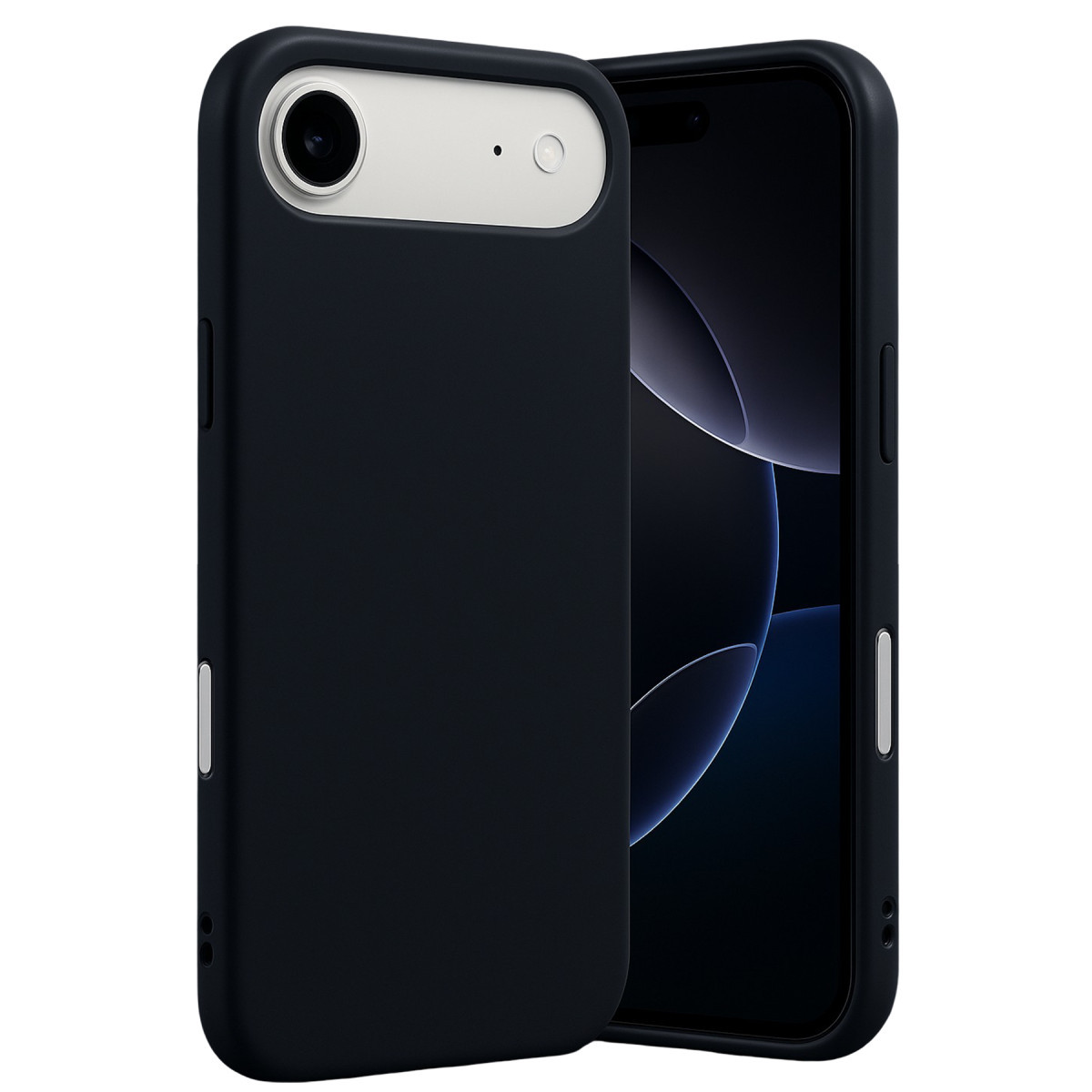 Newface Apple iPhone 17 Air Nano içi Kadife Silikon - Siyah — görsel 7
