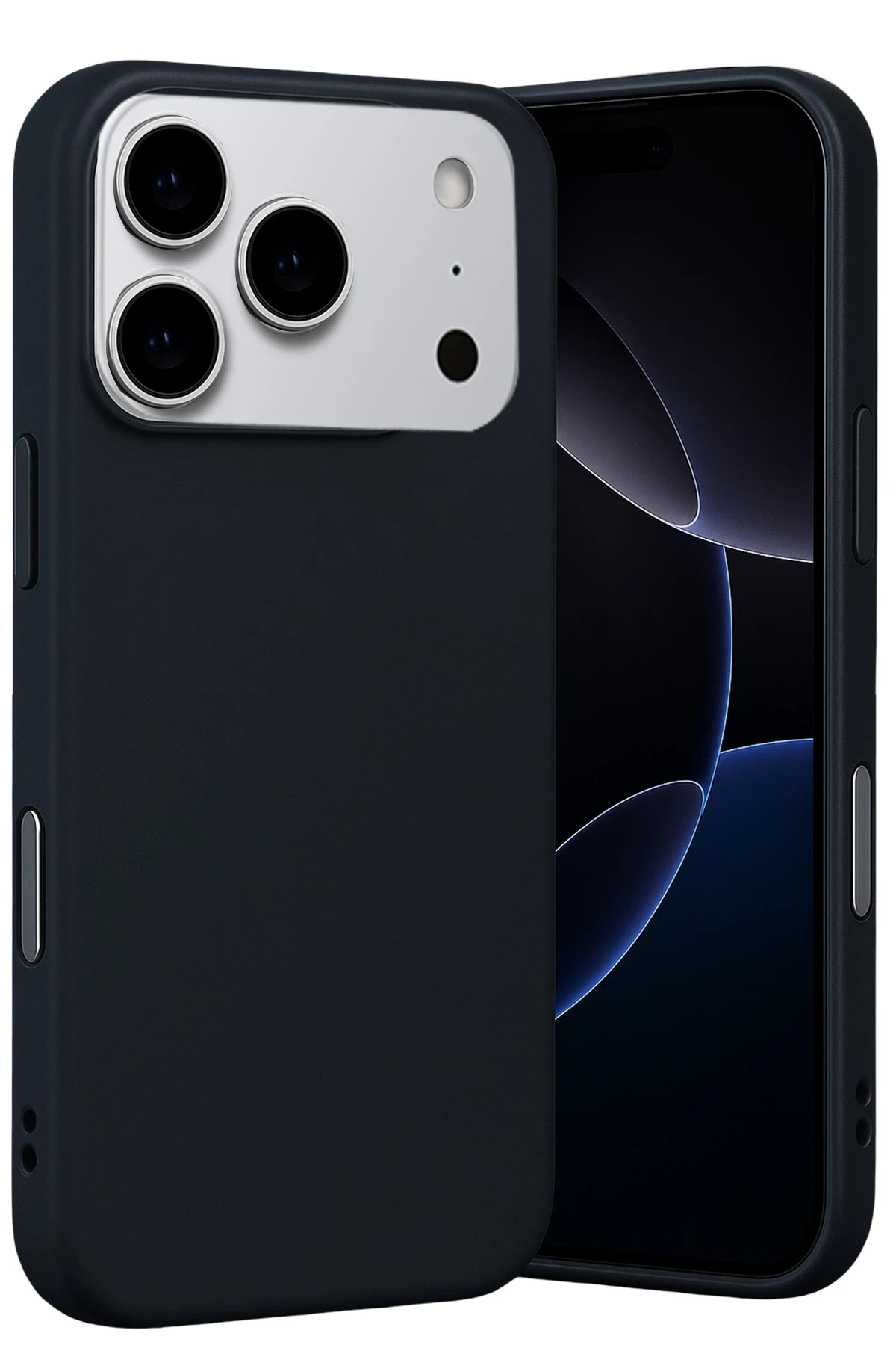 Newface Apple iPhone 17 Pro Nano içi Kadife Silikon - Siyah