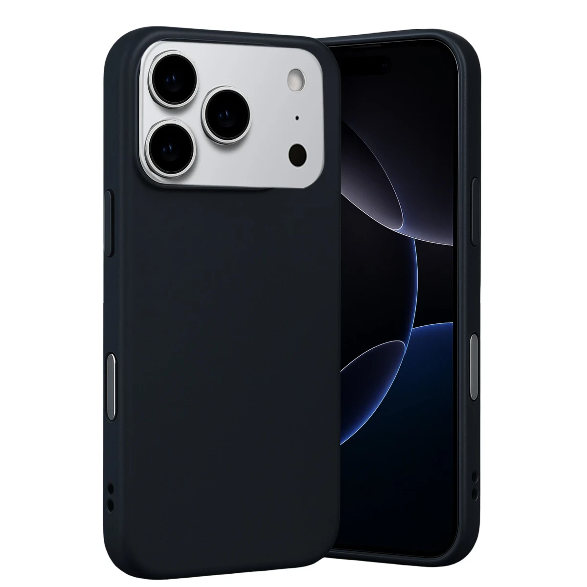 Newface Apple iPhone 17 Pro Nano içi Kadife Silikon - Siyah — görsel 4