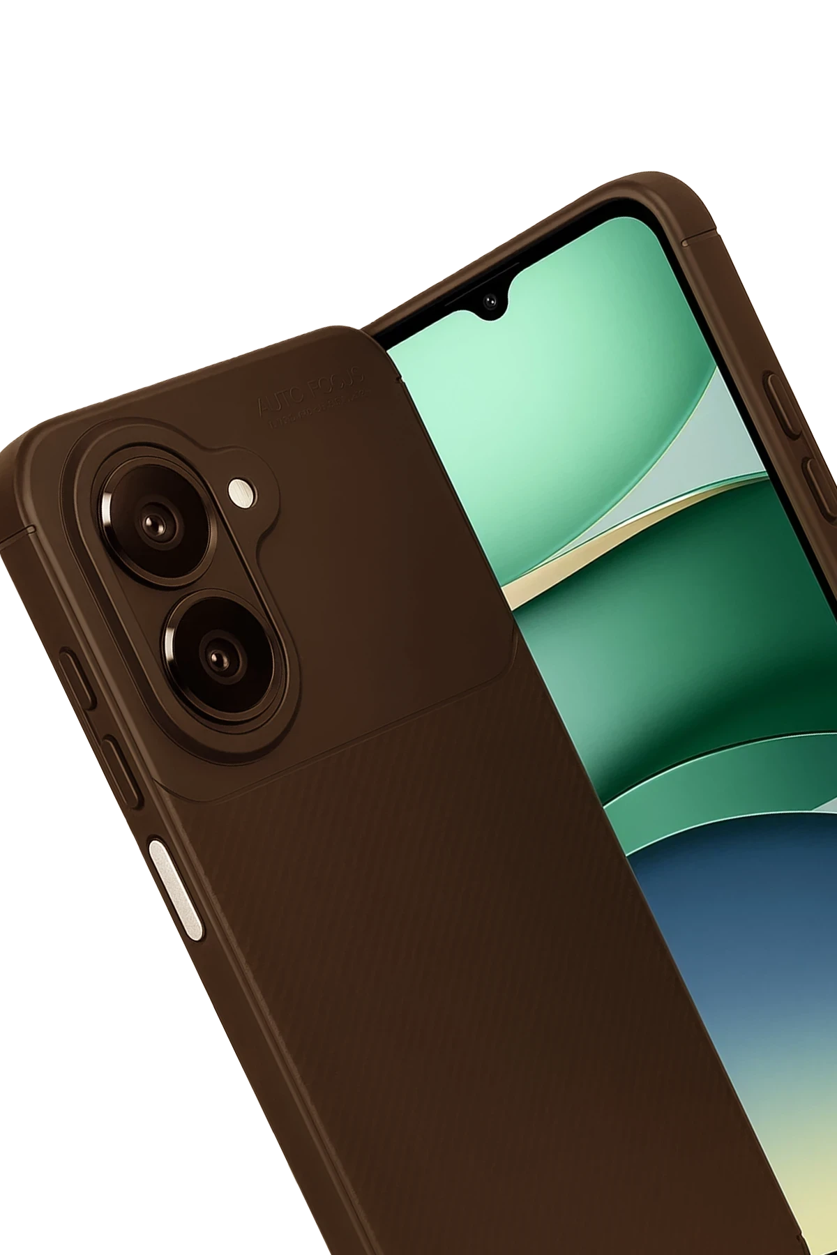 Newface Samsung Galaxy A07 Auto Focus Karbon Kapak - Kahverengi
