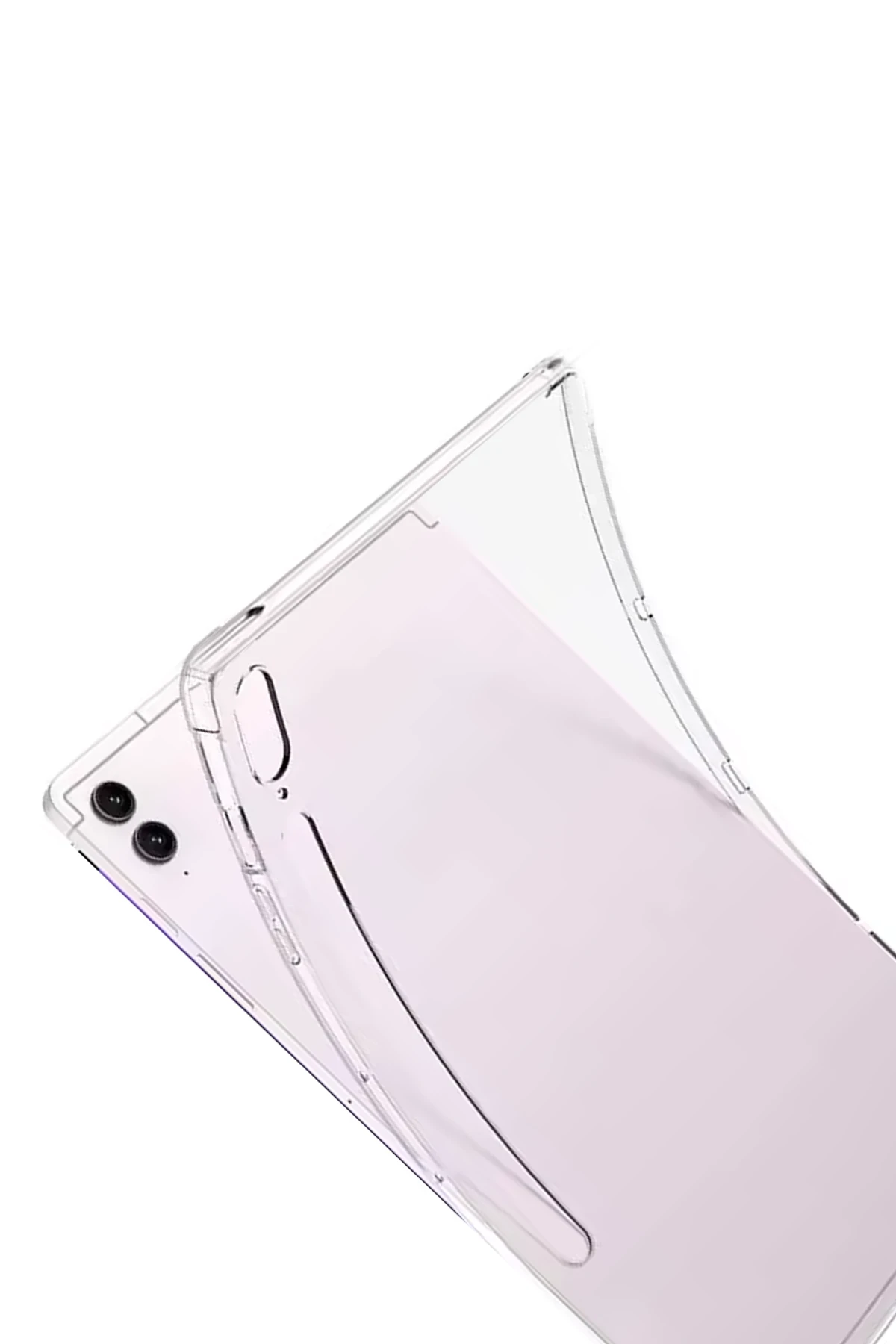 Newface Samsung Galaxy Tab S10 FE Plus 13.1 Kılıf Anti Şeffaf Tablet Silikon - Şeffaf