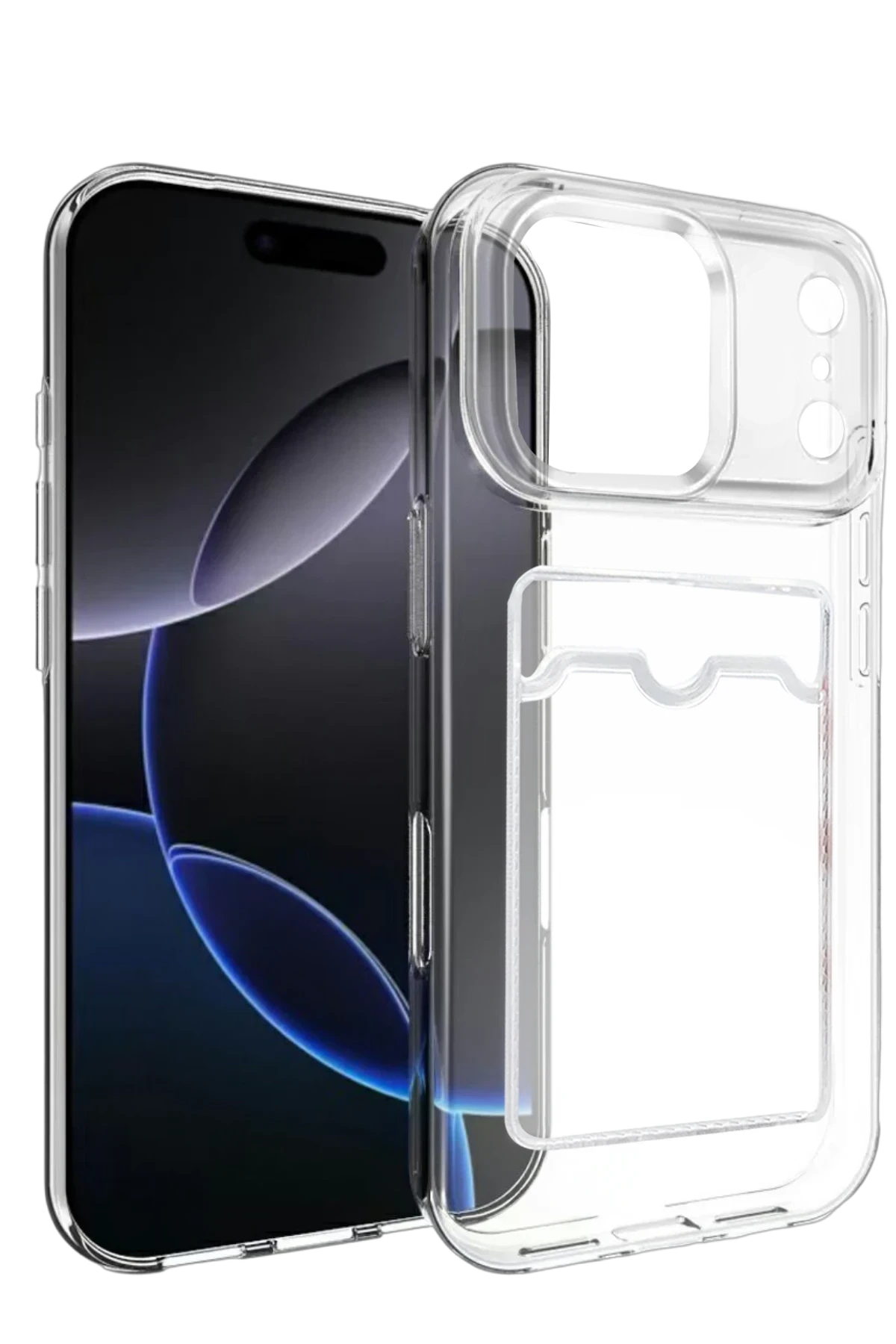 Newface Apple iPhone 17 Pro Max Kart Şeffaf Silikon - Şeffaf