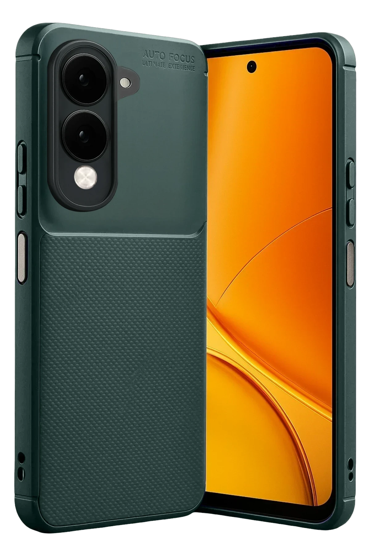 Newface Vivo Y29S Auto Focus Karbon Kapak - Koyu Yeşil