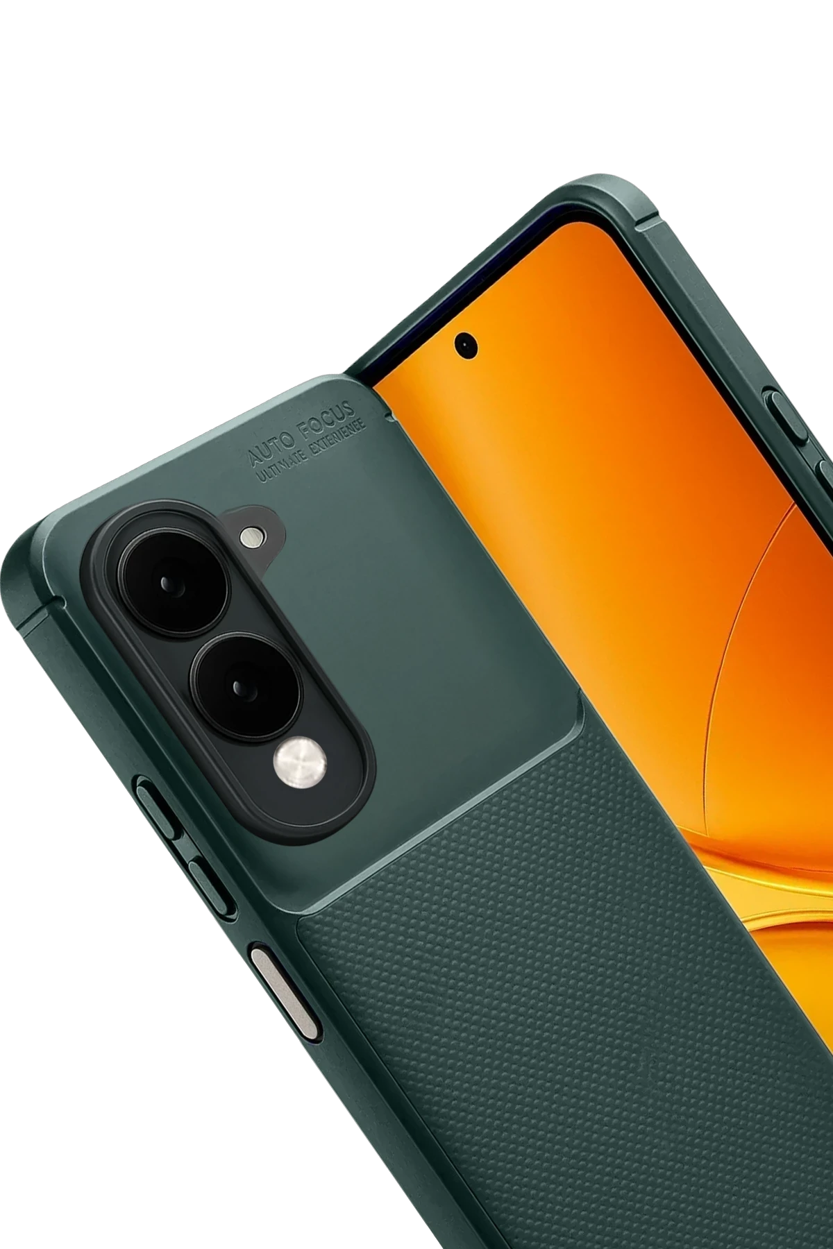 Newface Vivo Y29S Auto Focus Karbon Kapak - Koyu Yeşil