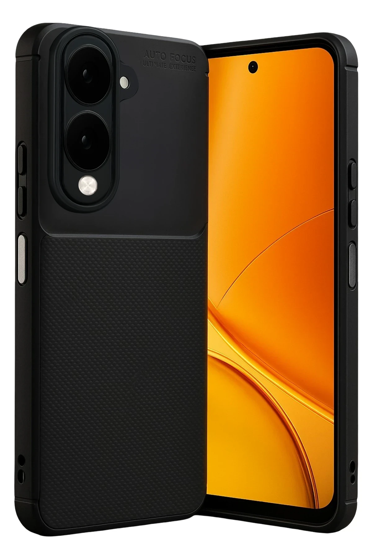 Newface Vivo Y29S Auto Focus Karbon Kapak - Siyah