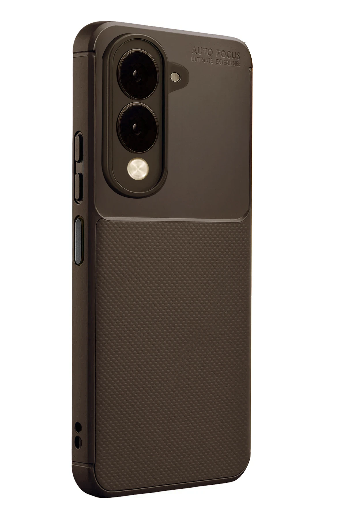 Newface Vivo Y29S Auto Focus Karbon Kapak - Kahverengi