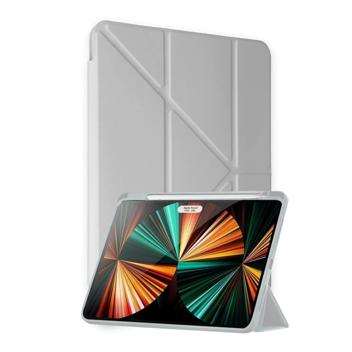 Newface Xiaomi Redmi Pad Pro 12.1 Kılıf Kalemlikli Mars Tablet Kılıfı - Gri