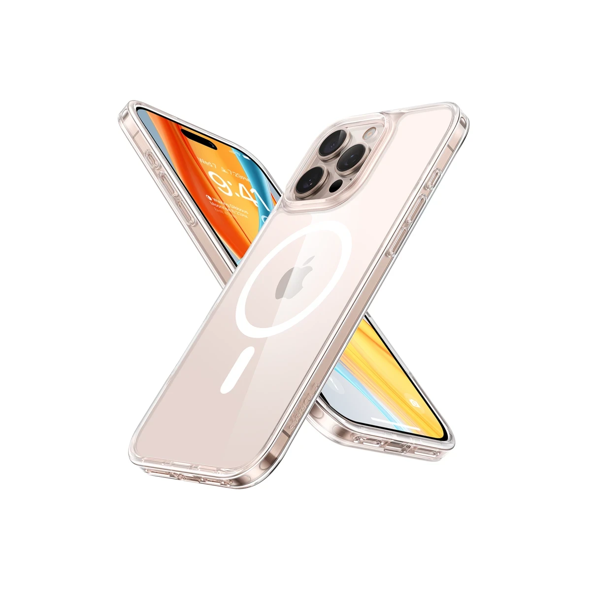 Torras Apple iPhone 16 Pro Max Diamond Clear Magsafe Kılıf - Şeffaf