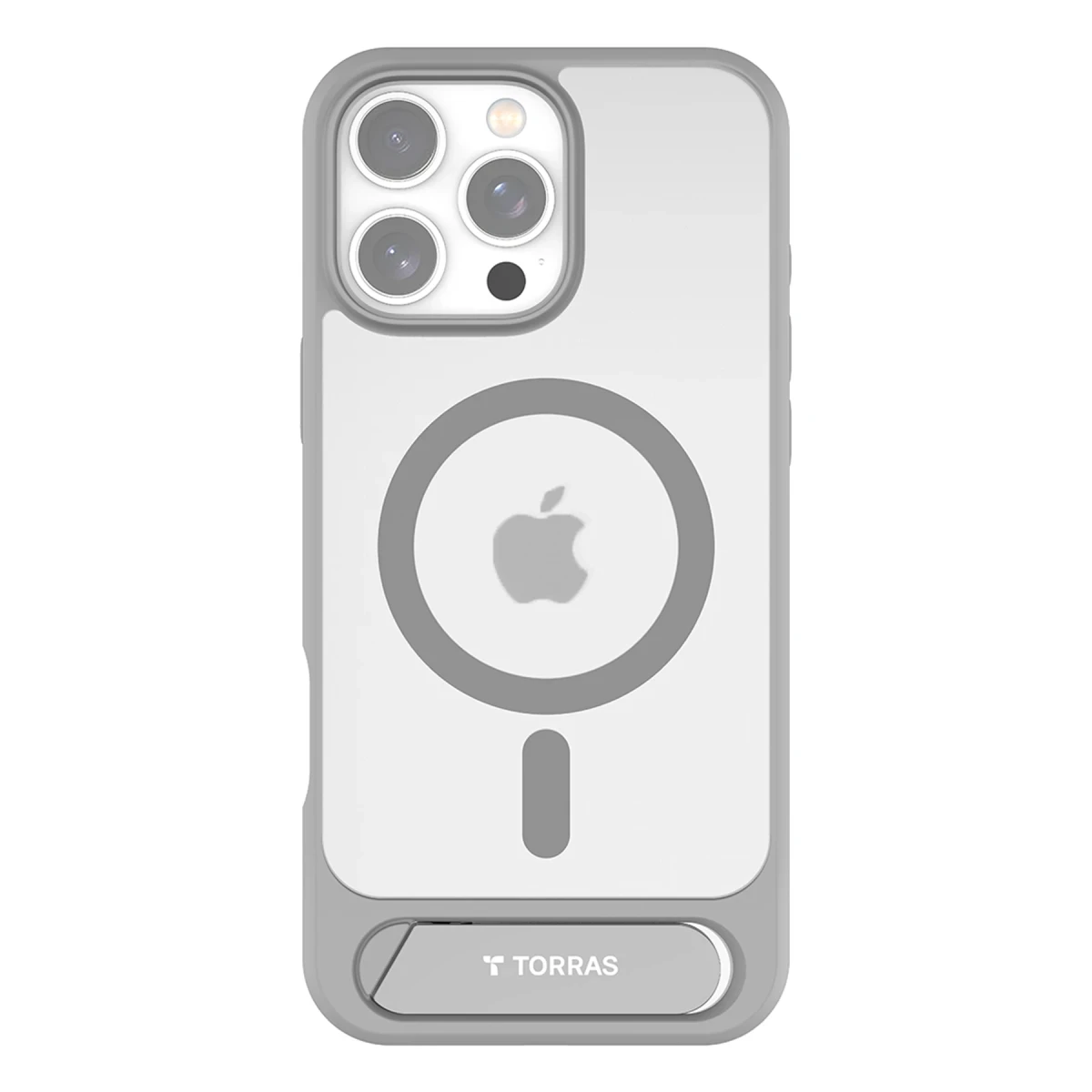 Torras Apple iPhone 16 Pro Max P Stand Serisi Magsafe Kılıf - Titan Gri