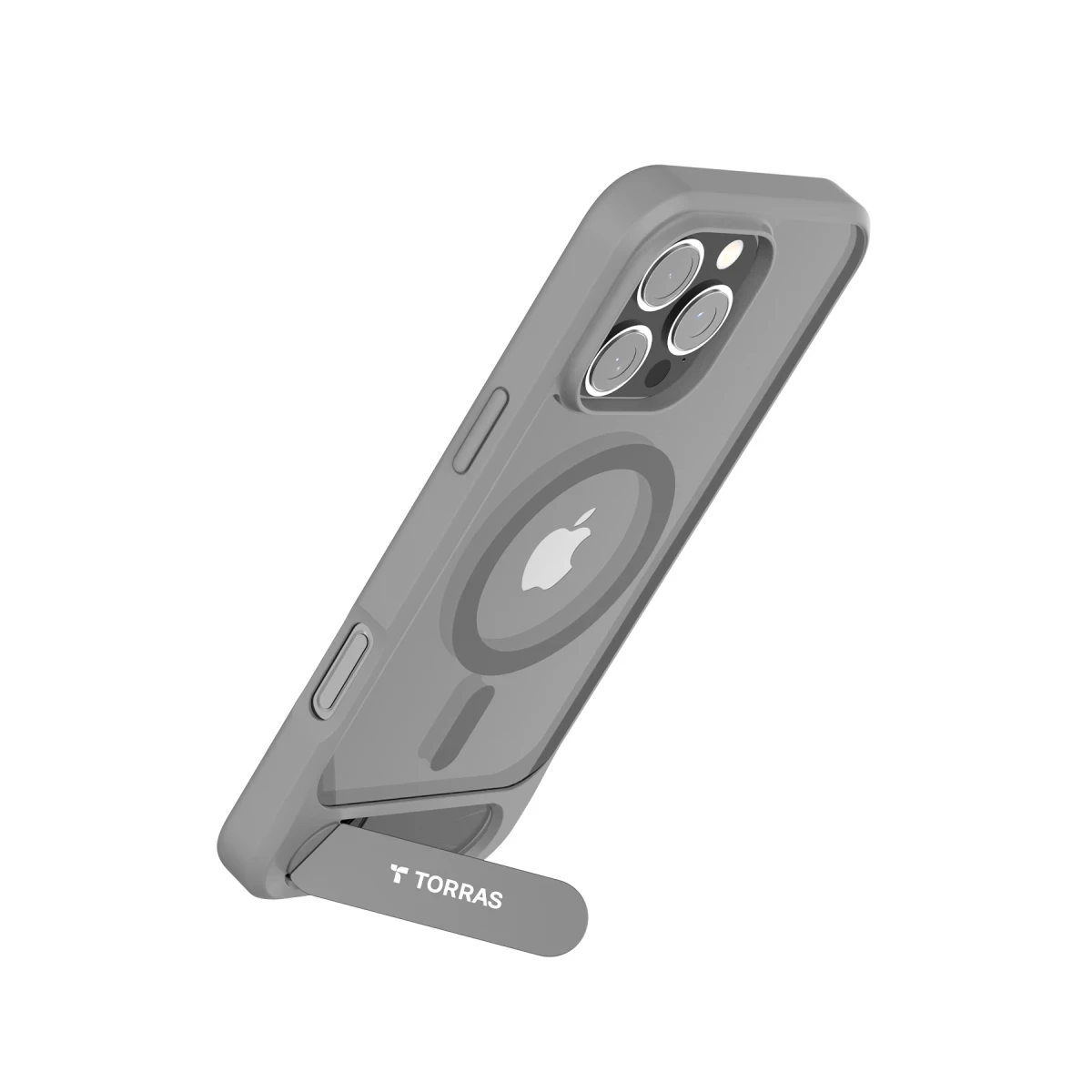 Torras Apple iPhone 16 Pro Max P Stand Serisi Magsafe Kılıf - Titan Gri