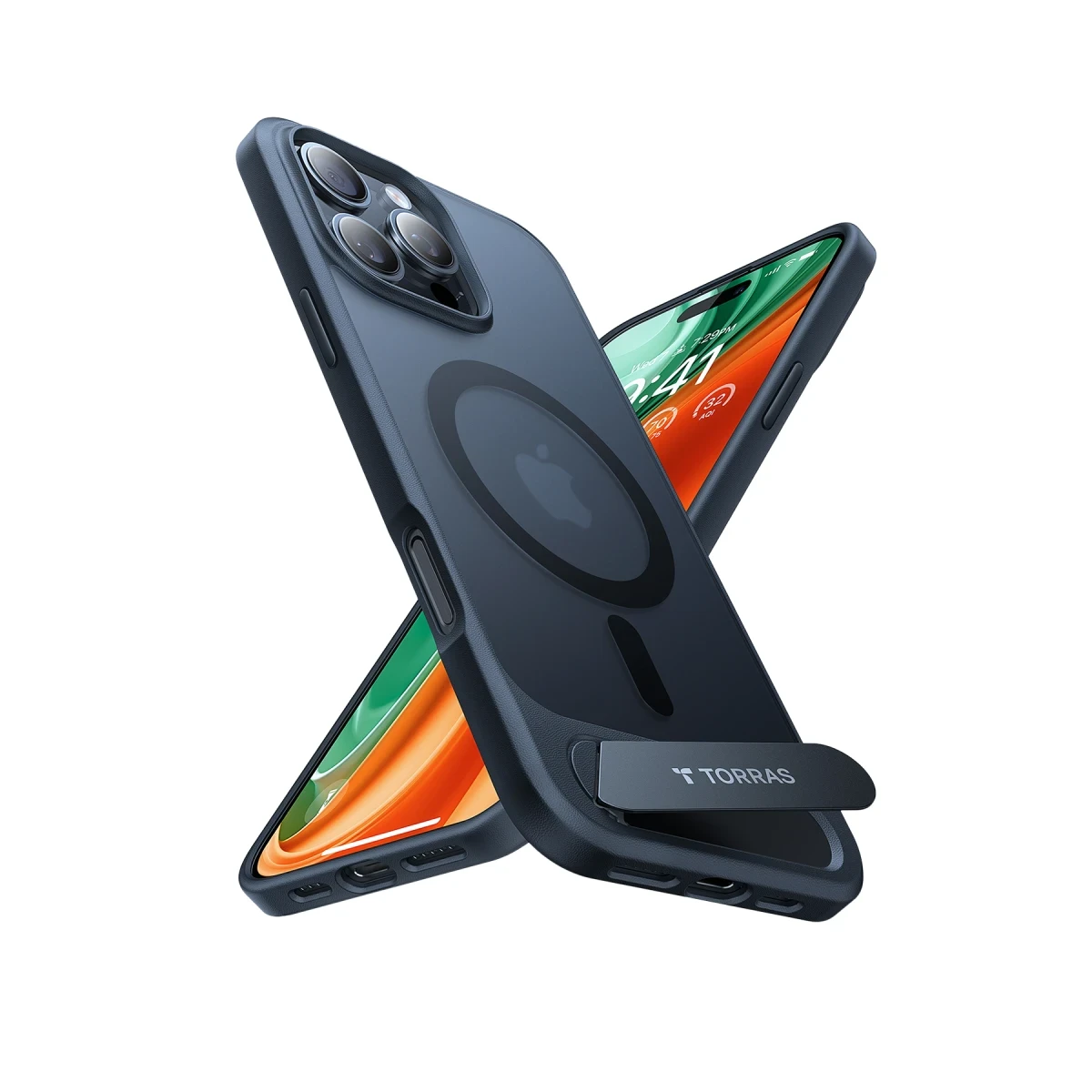 Torras Apple iPhone 16 Pro Max P Stand Serisi Magsafe Kılıf - Siyah