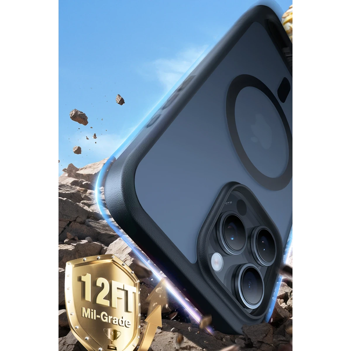 Torras Apple iPhone 16 Pro Max P Stand Serisi Magsafe Kılıf - Siyah
