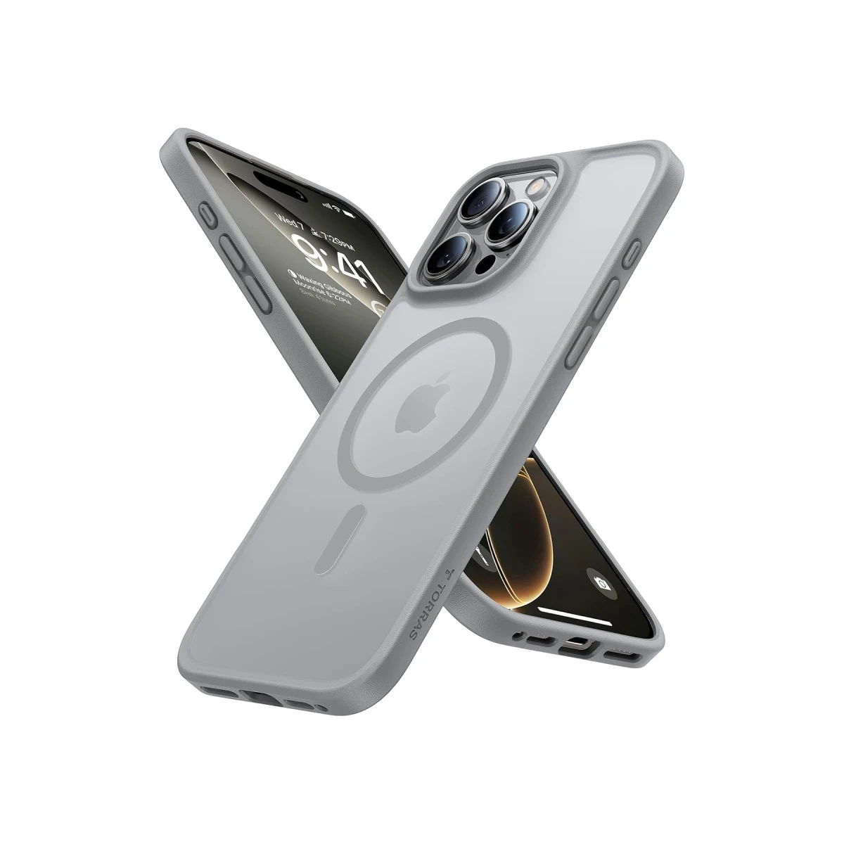 Torras Apple iPhone 16 Pro Guardian Magsafe Kılıf - Titan Gri