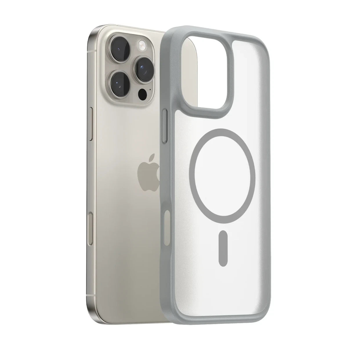 Torras Apple iPhone 16 Pro Guardian Magsafe Kılıf - Titan Gri