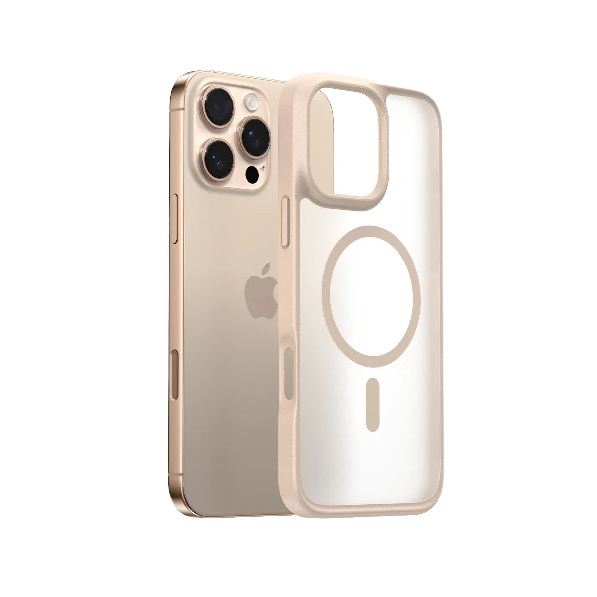 Torras Apple iPhone 16 Pro Max Guardian Magsafe Kılıf - Çöl Titanyum