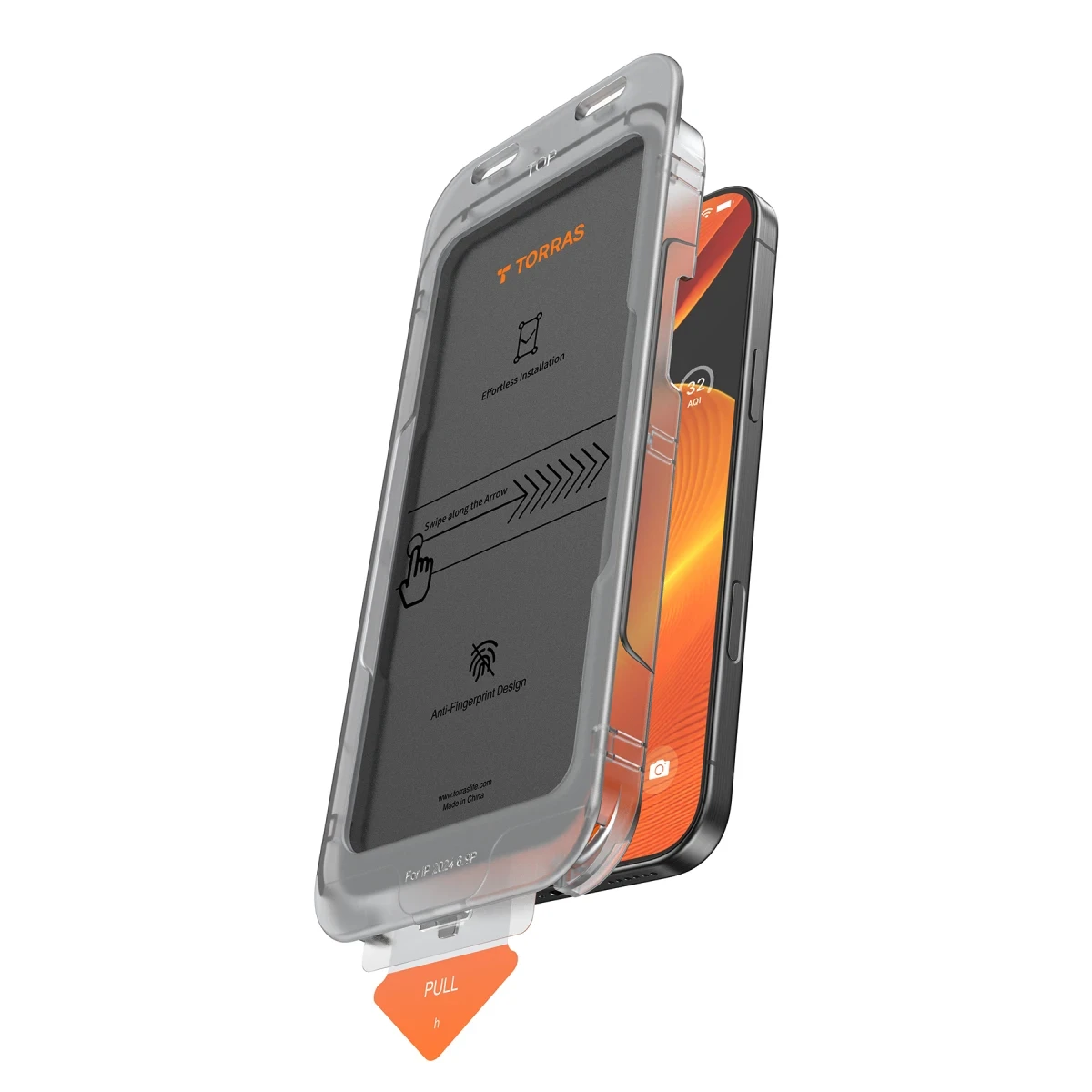 Torras Apple iPhone 17 Air Install Master AutoKit Privacy Cam Ekran Koruyucu - Siyah